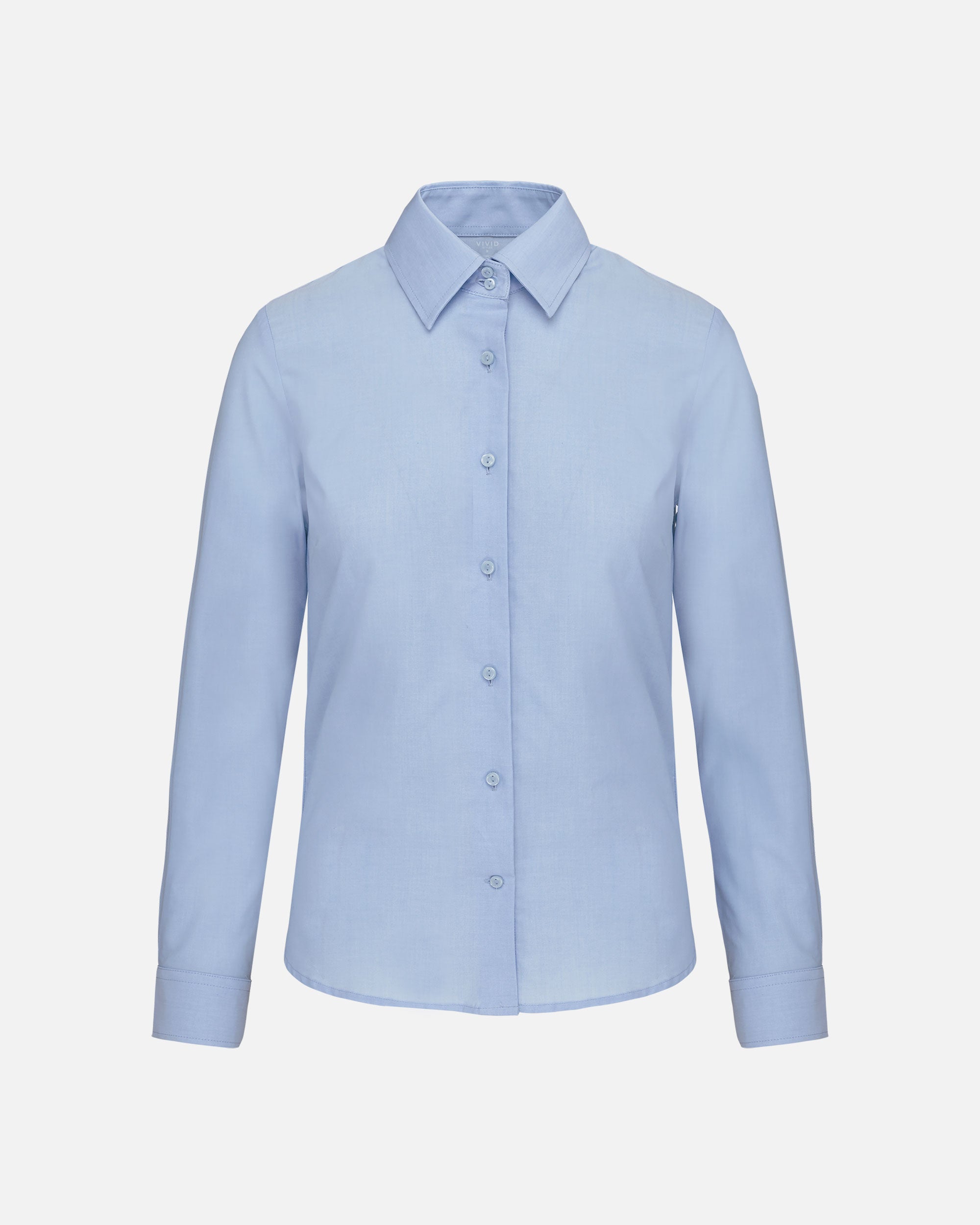 Damen Oxford Langarmbluse Oxford Blue von VIVID