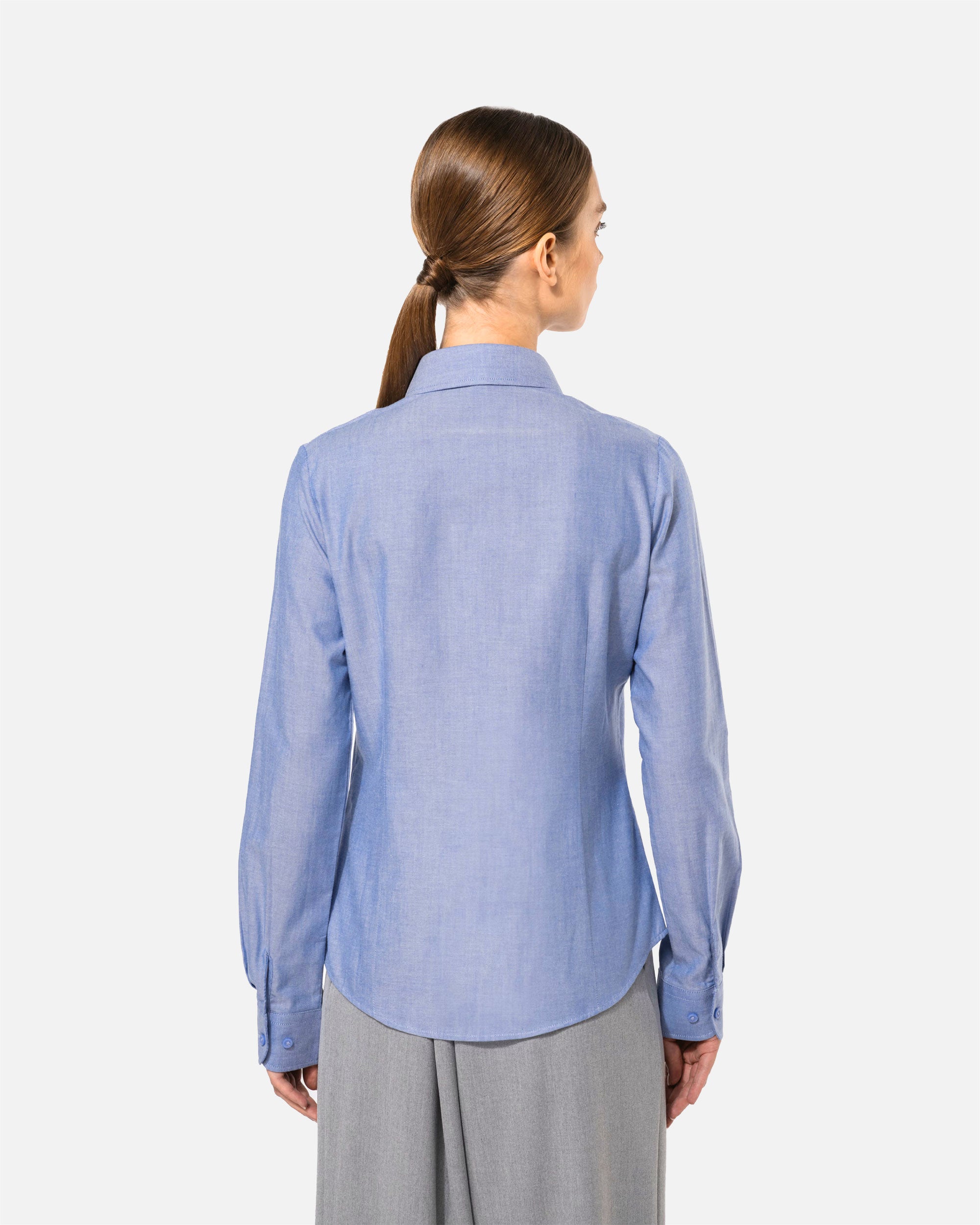 Damen Oxford Langarmbluse von VIVID