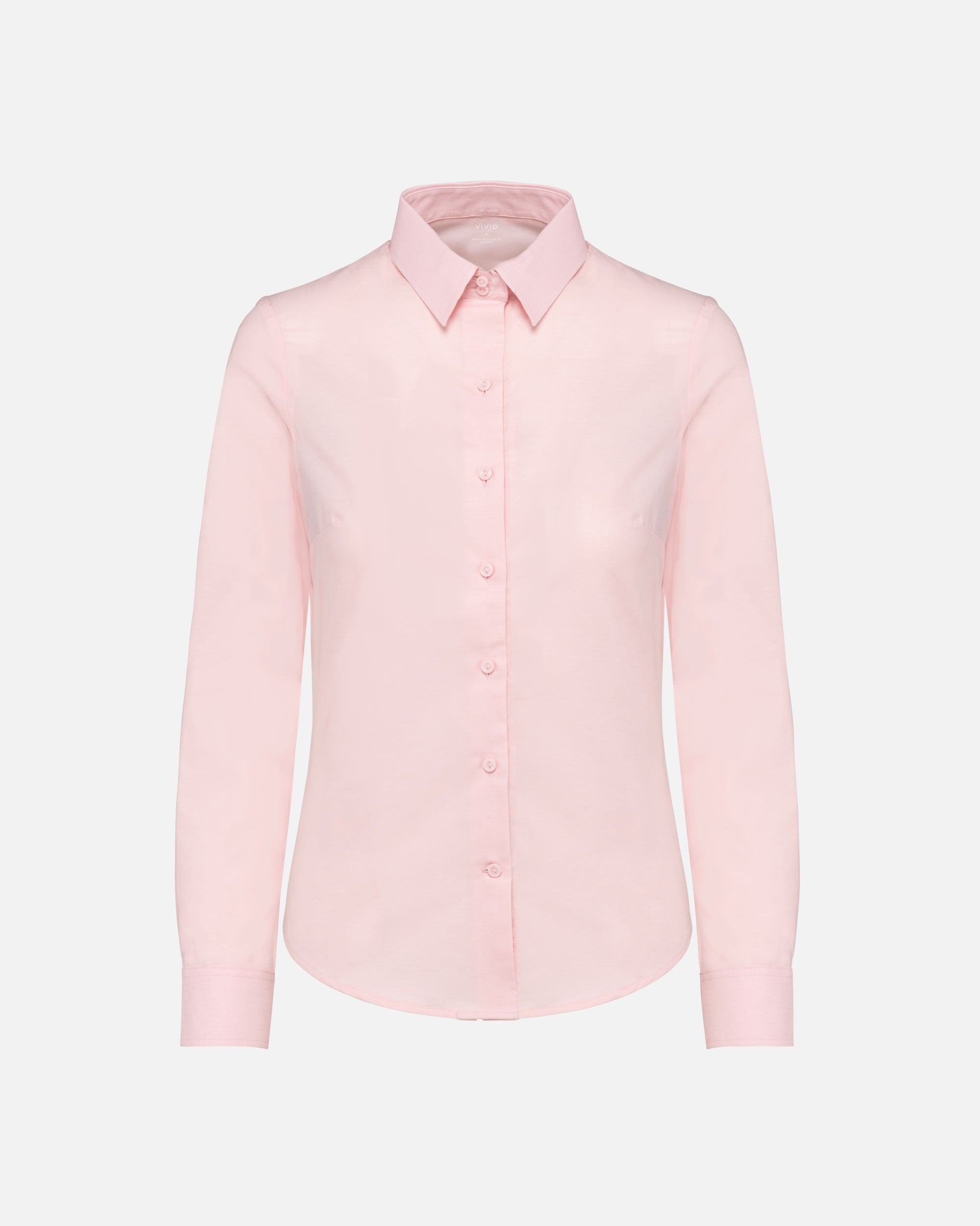 Damen Oxford Langarmbluse Oxford Pink von VIVID