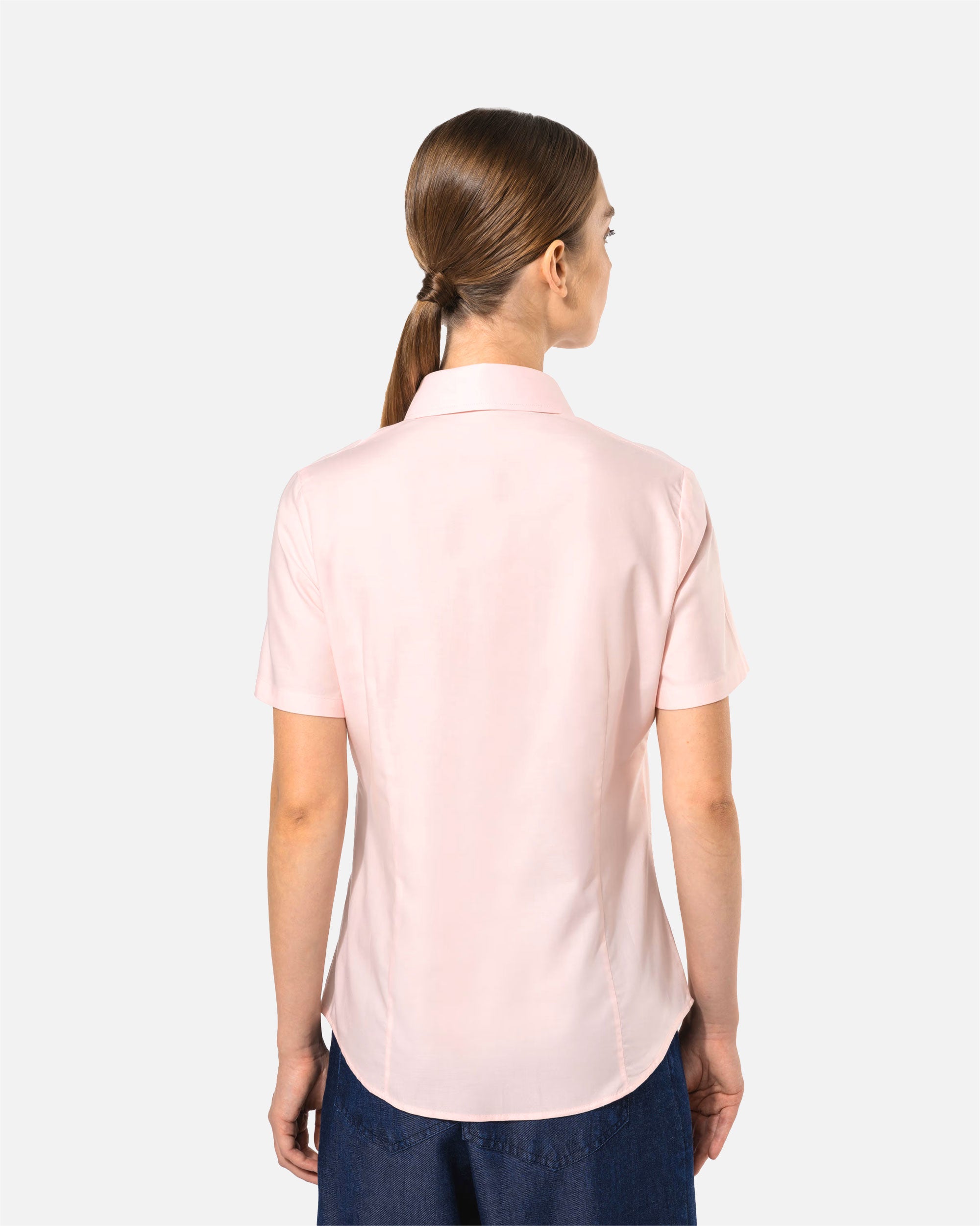 Damen Oxford Kurzarmbluse von VIVID