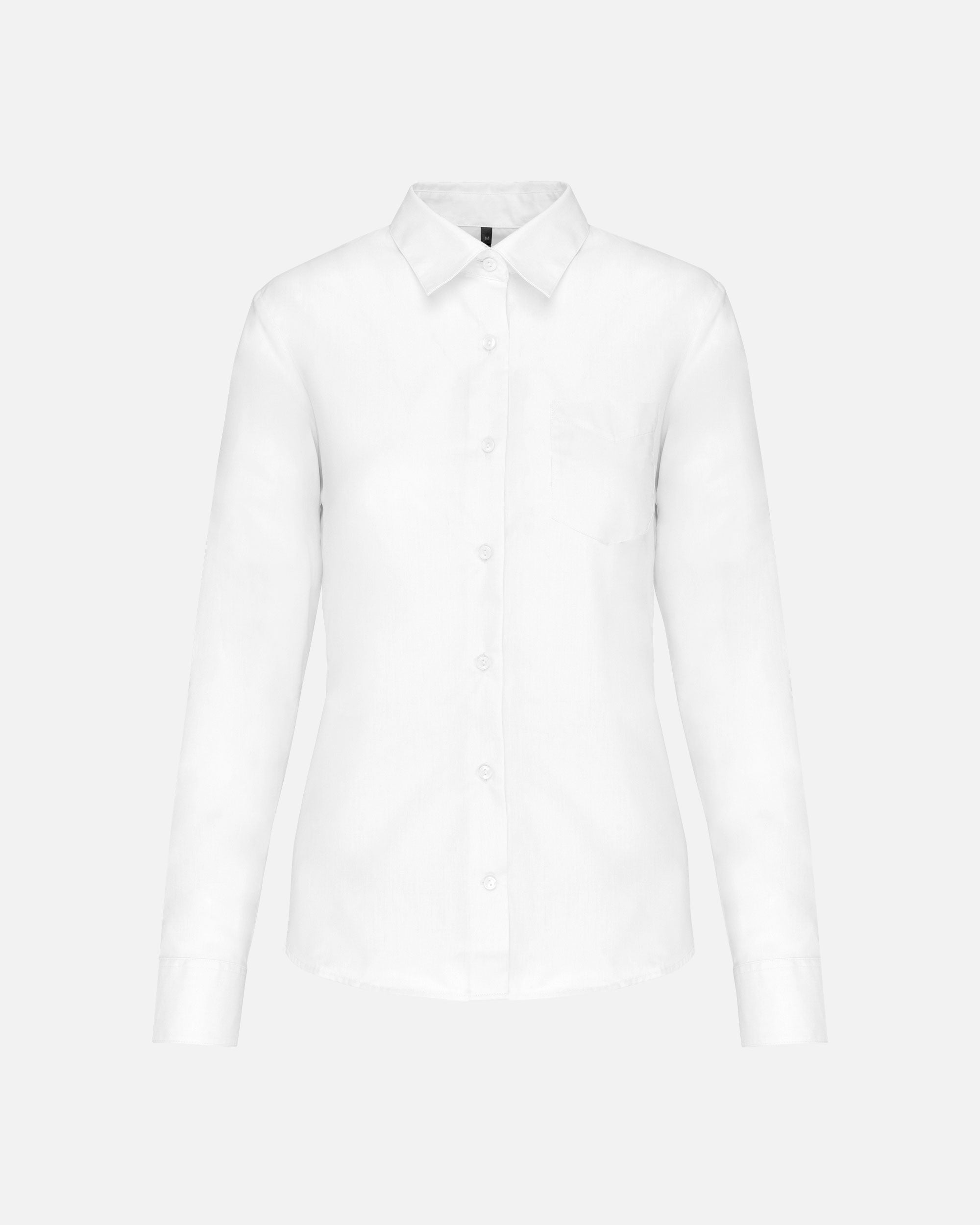 Damen Popeline Langarmhemd White von VIVID