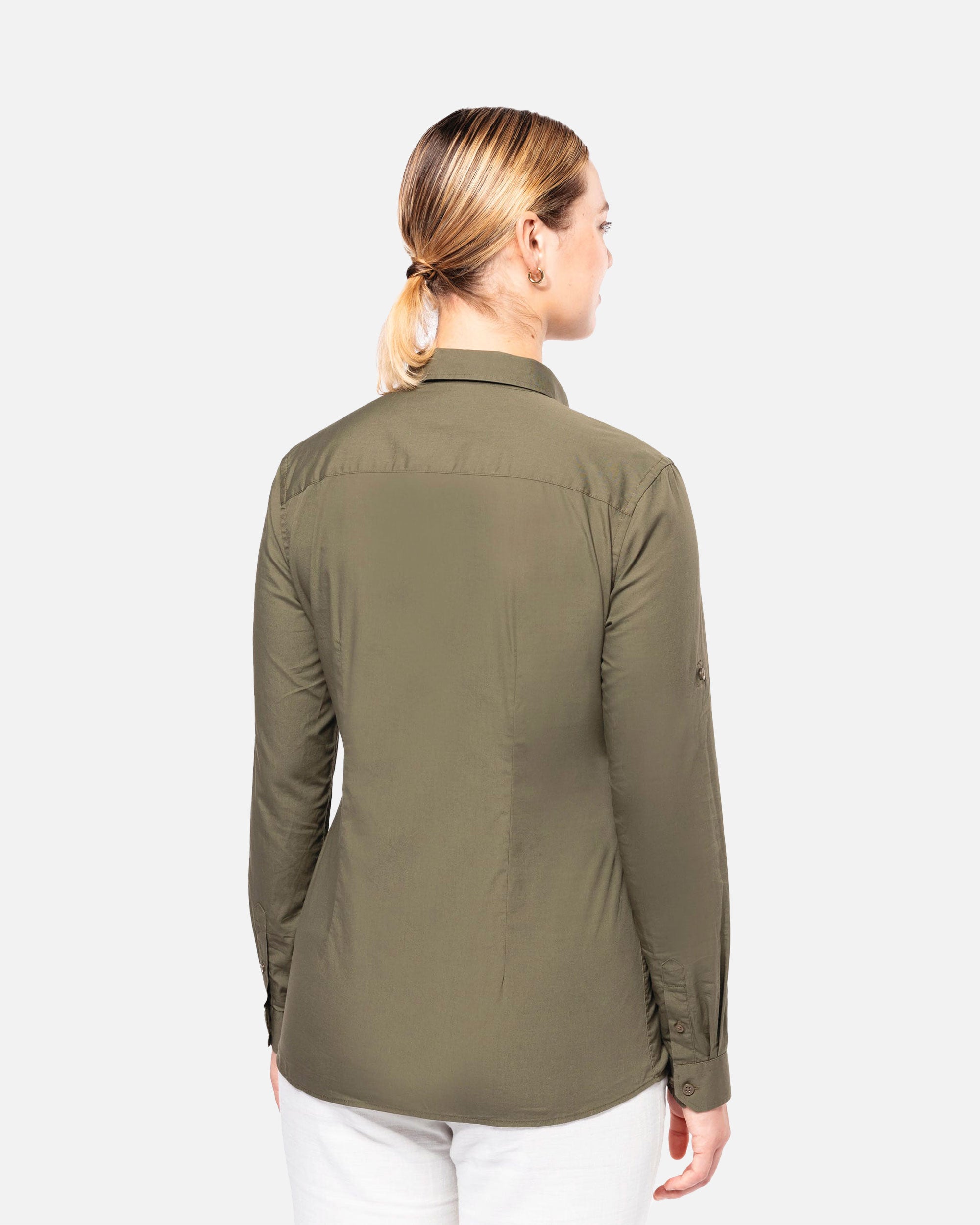 Damen Safari Langarmhemd