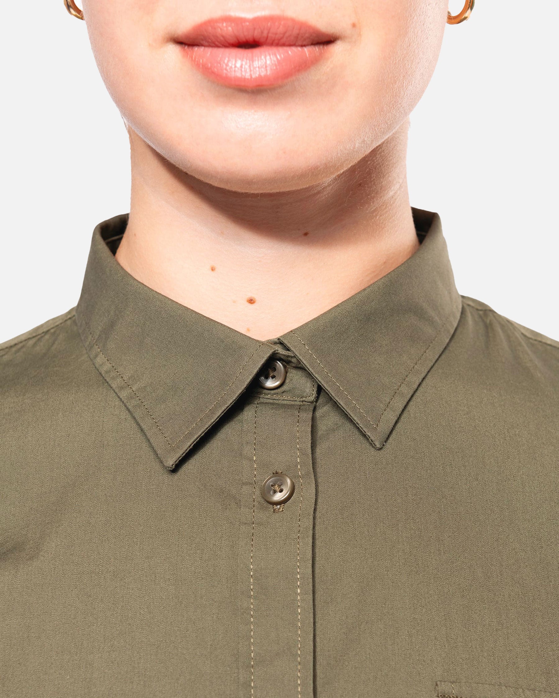 Damen Safari Langarmhemd