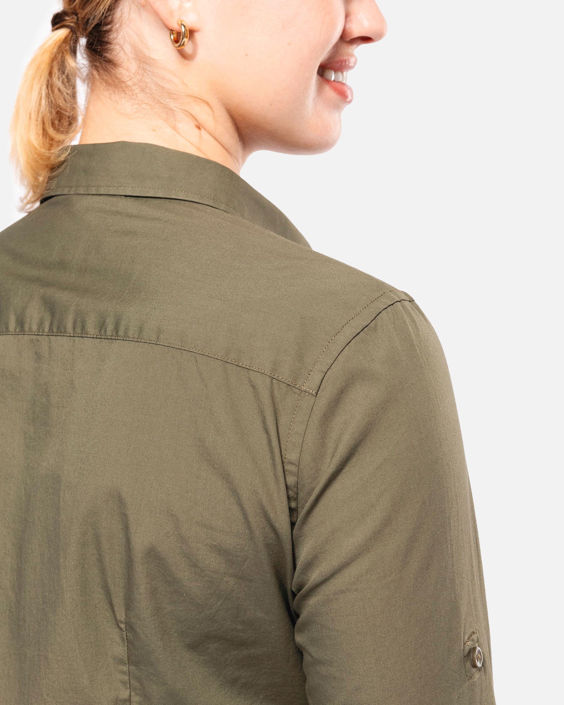 Damen Safari Langarmhemd