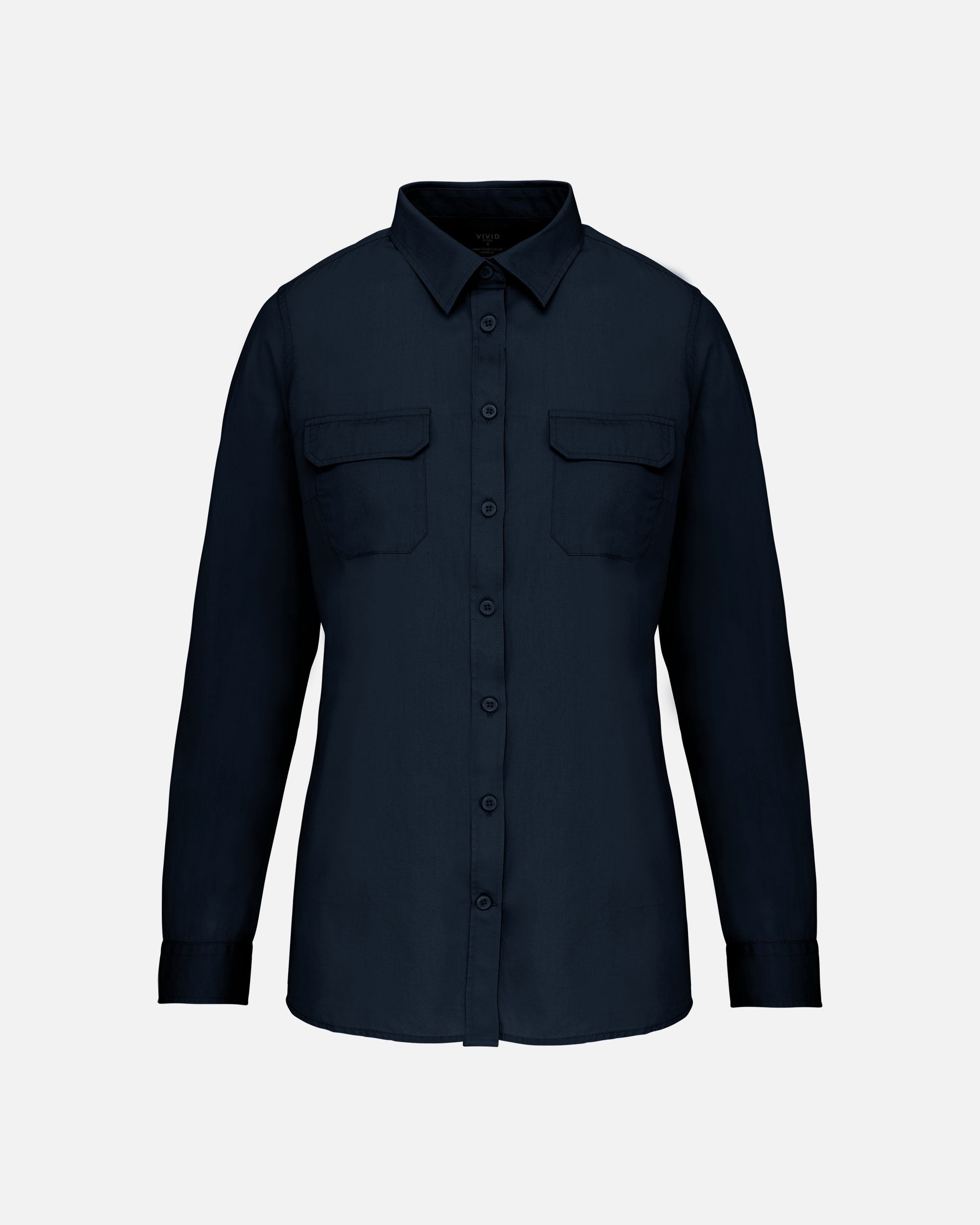 Damen Safari Langarmhemd