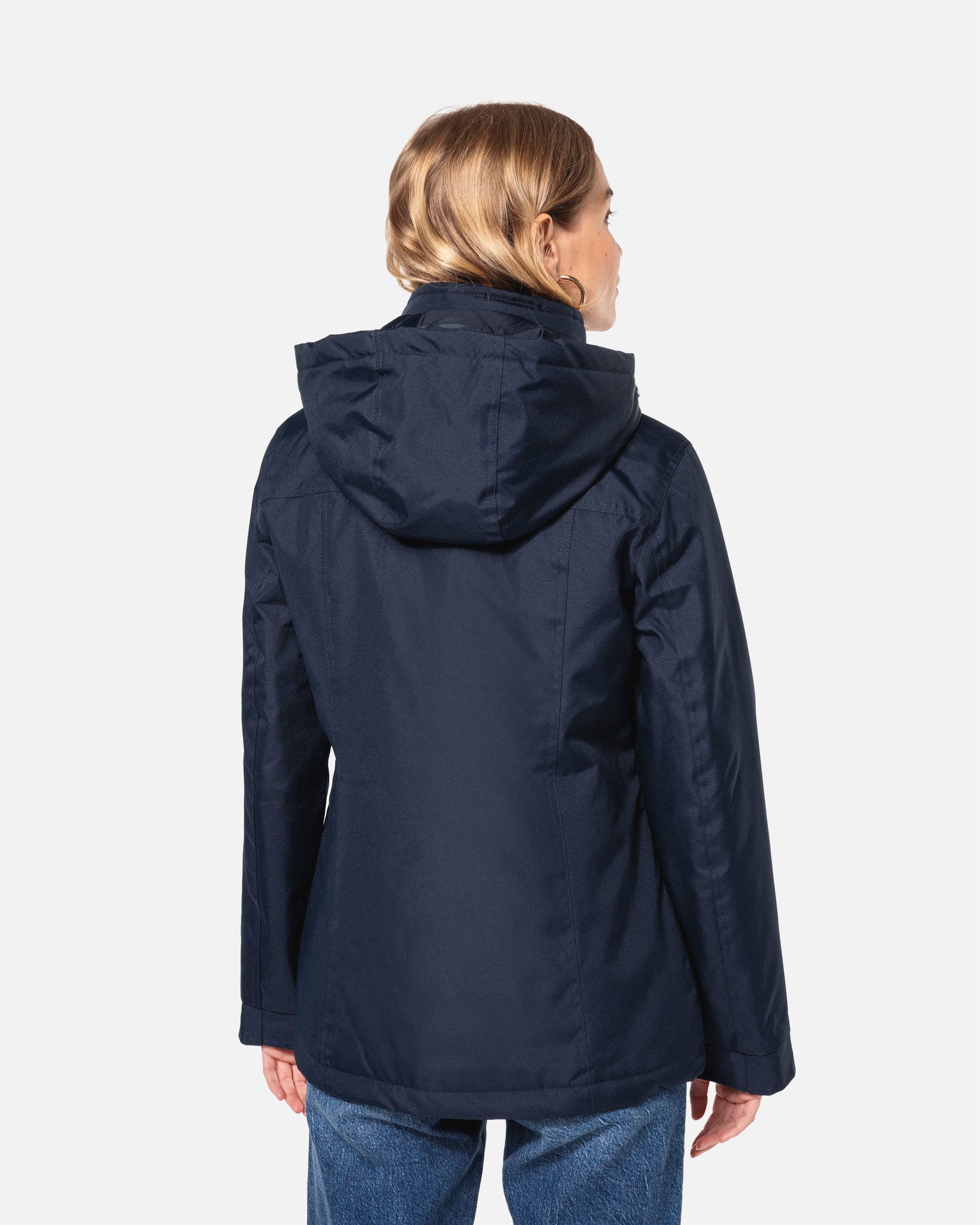Damen Parka Jacke mit abnehmbarer Kapuze von VIVID
