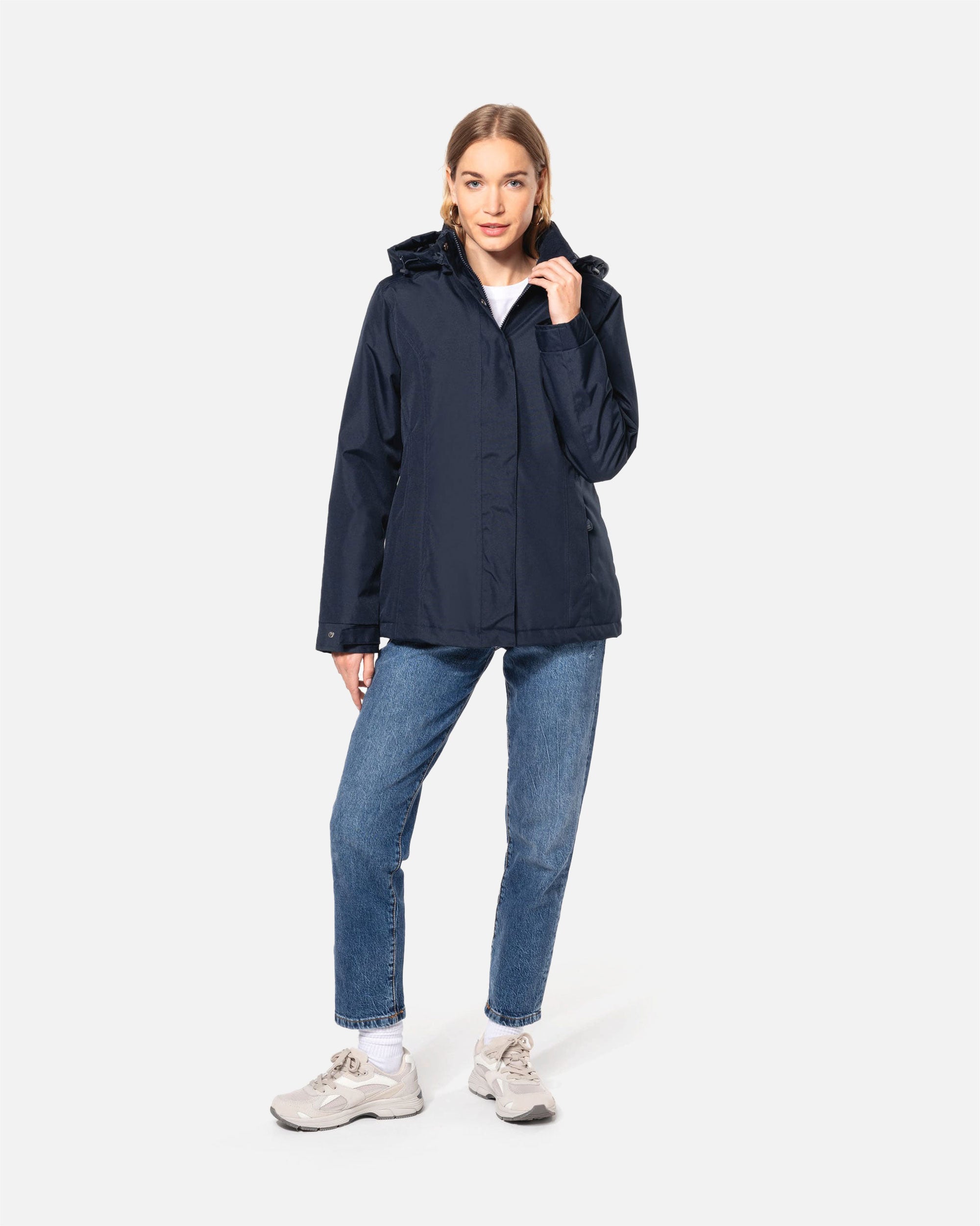 Damen Parka Jacke mit abnehmbarer Kapuze von VIVID