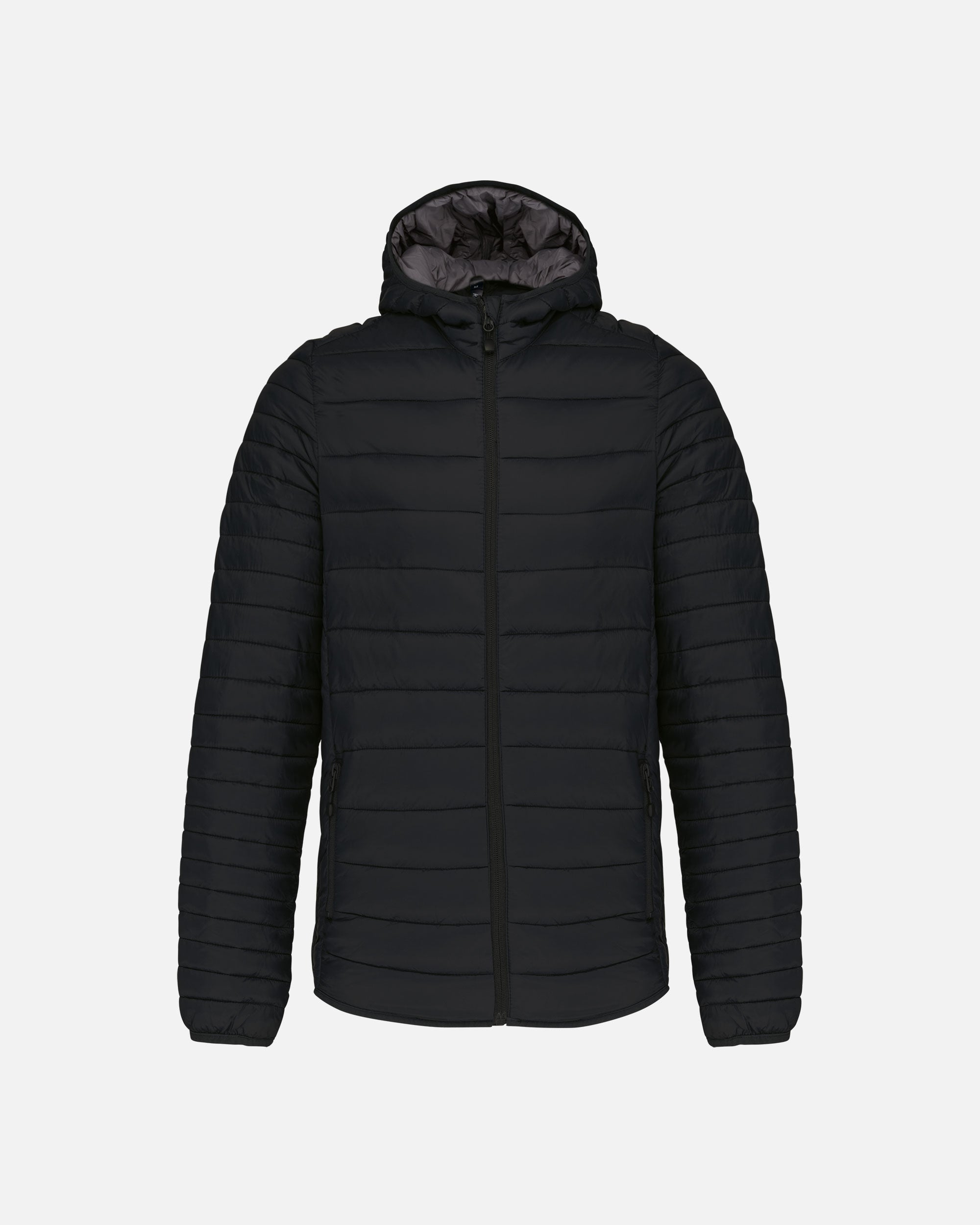 Leichte Herren Steppjacke mit Kapuze Black von VIVID