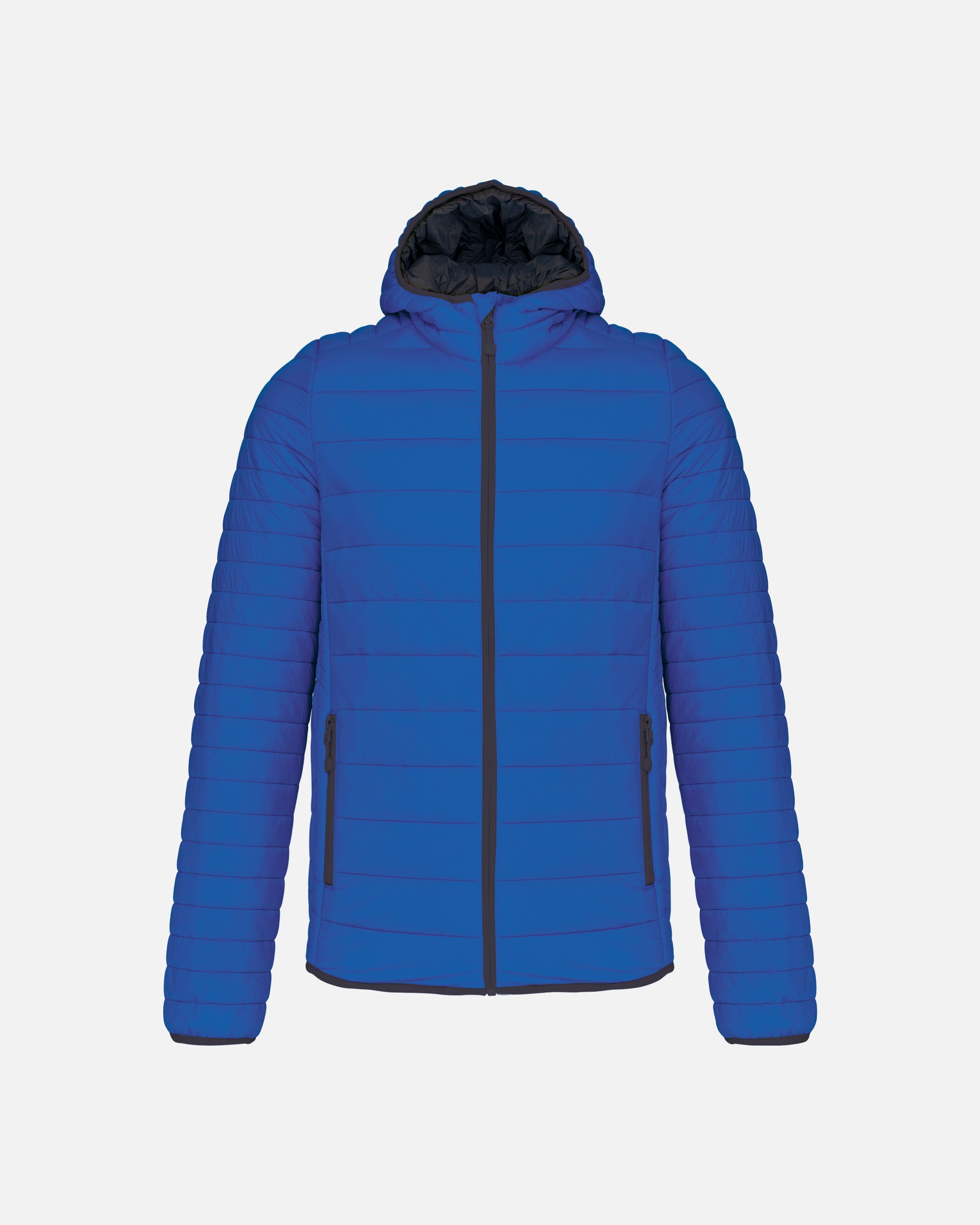 Leichte Herren Steppjacke mit Kapuze Light Royal Blue von VIVID