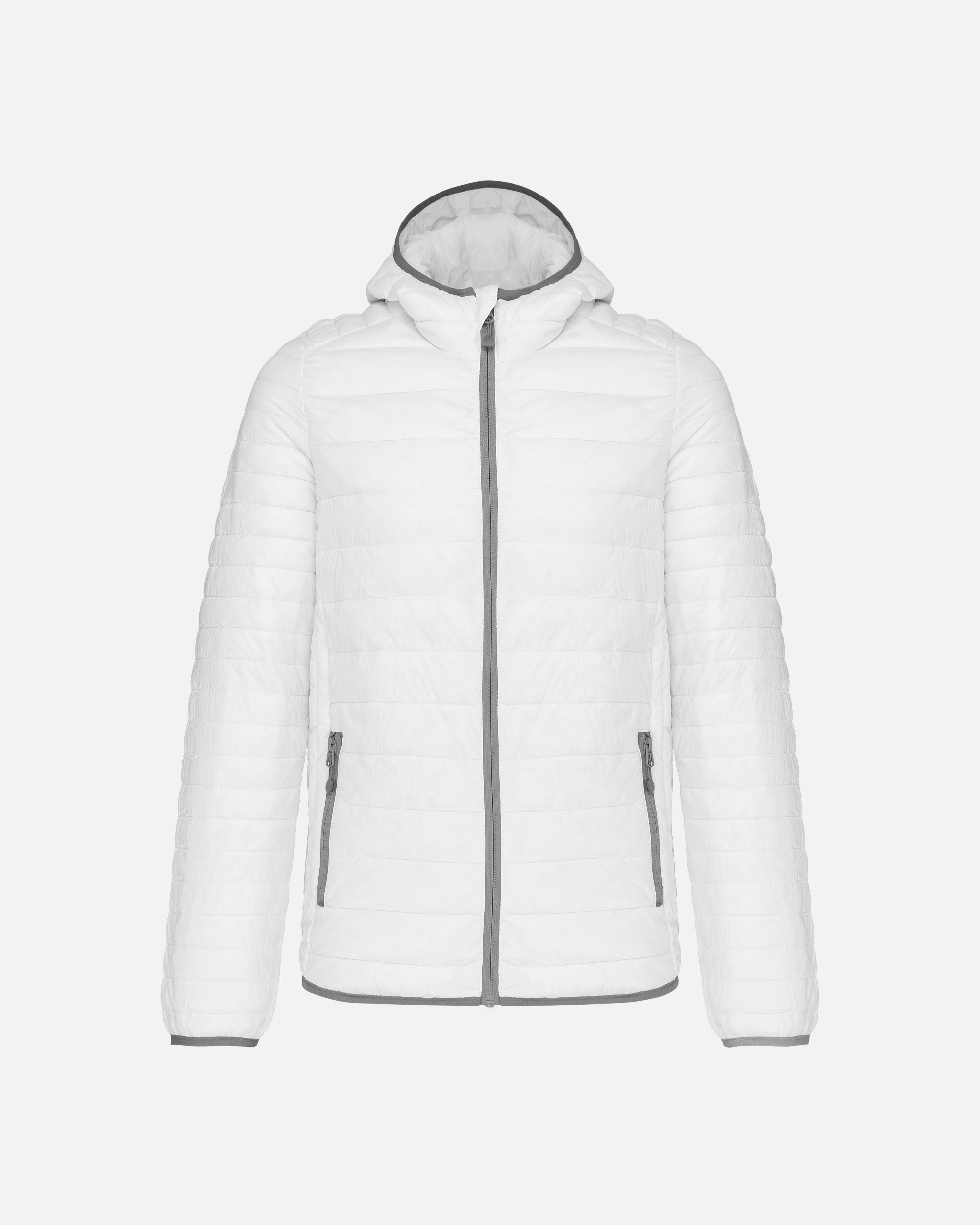 Leichte Herren Steppjacke mit Kapuze White von VIVID