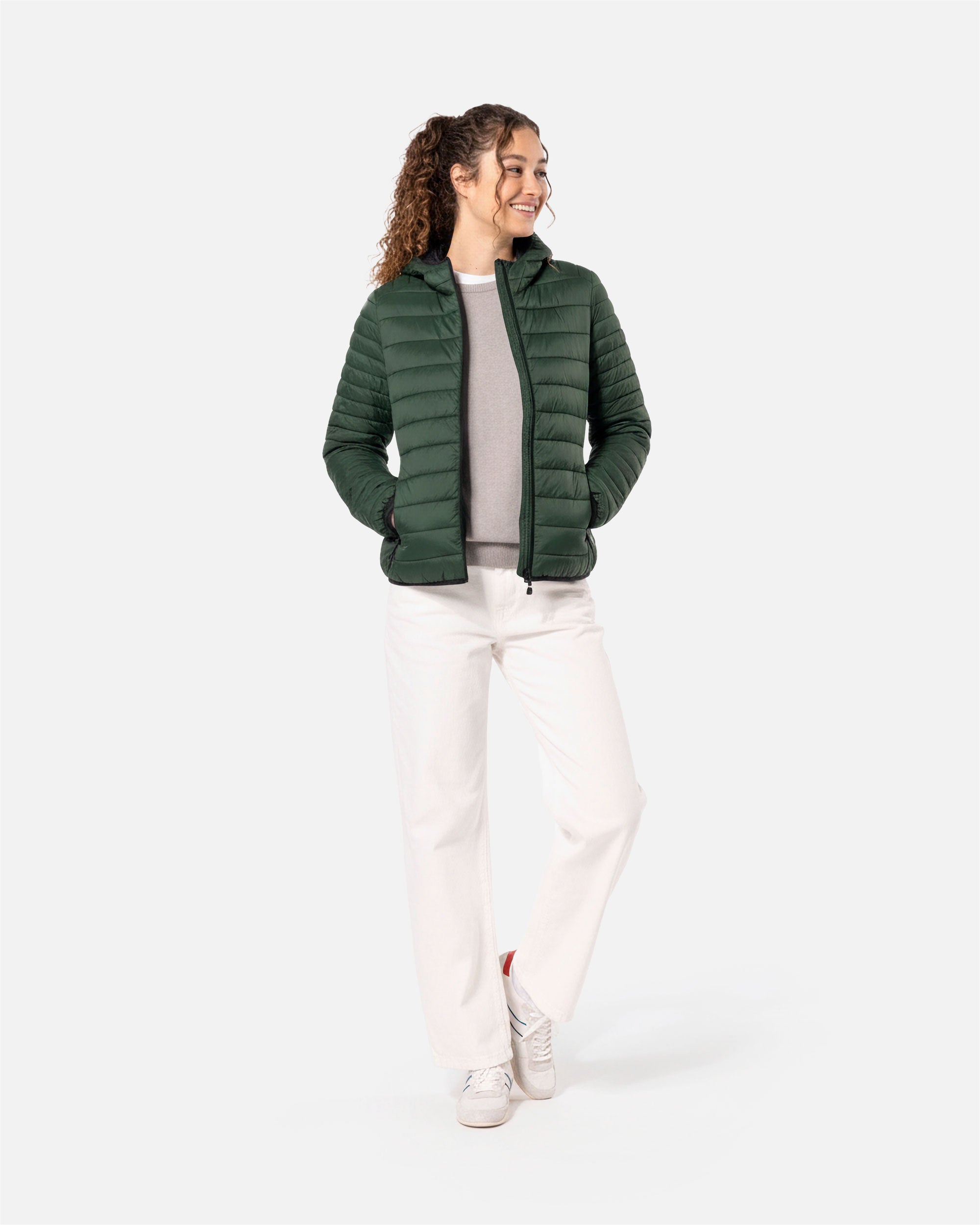 Leichte Damen Steppjacke mit Kapuze von VIVID