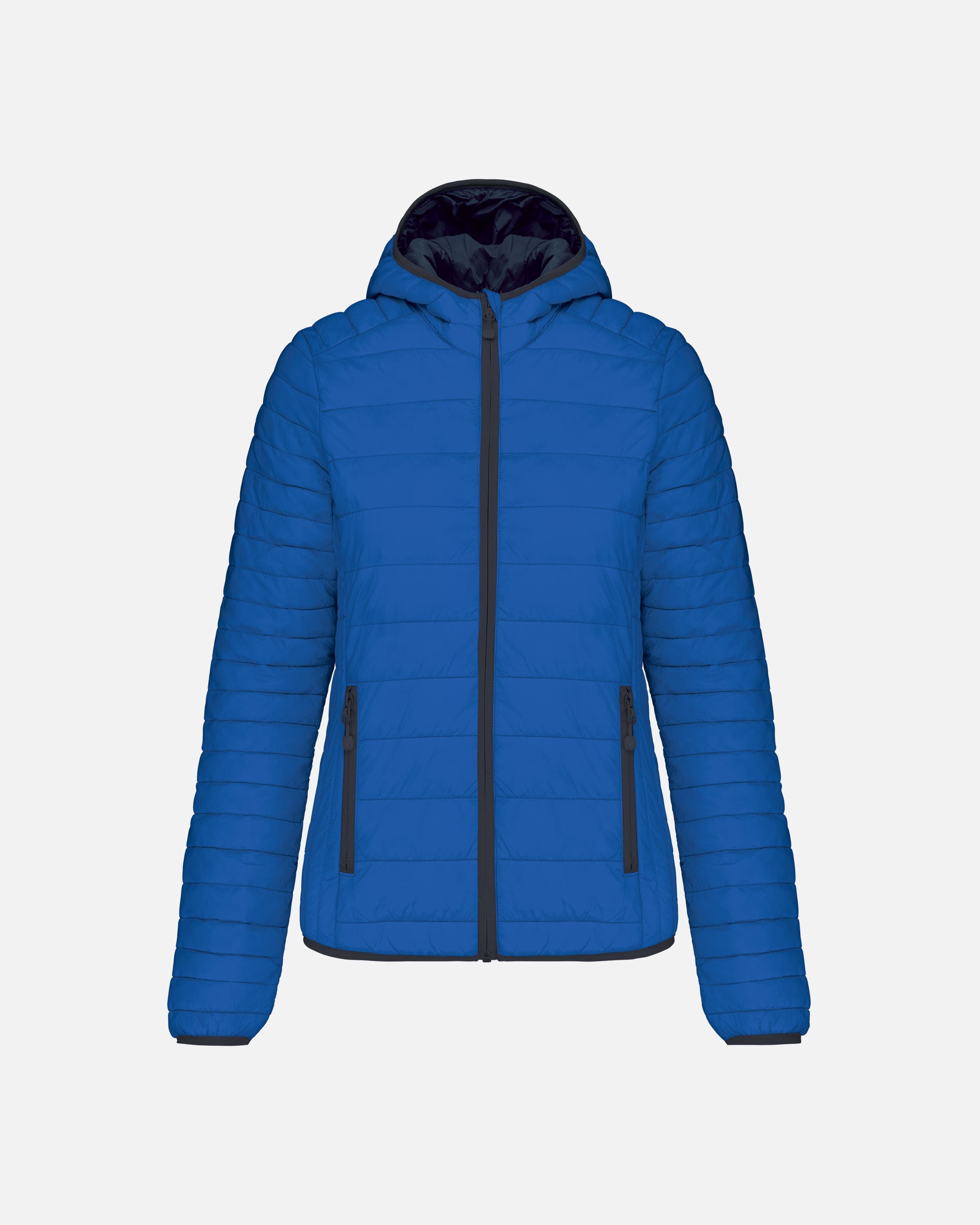 Leichte Damen Steppjacke mit Kapuze Royal Blue von VIVID