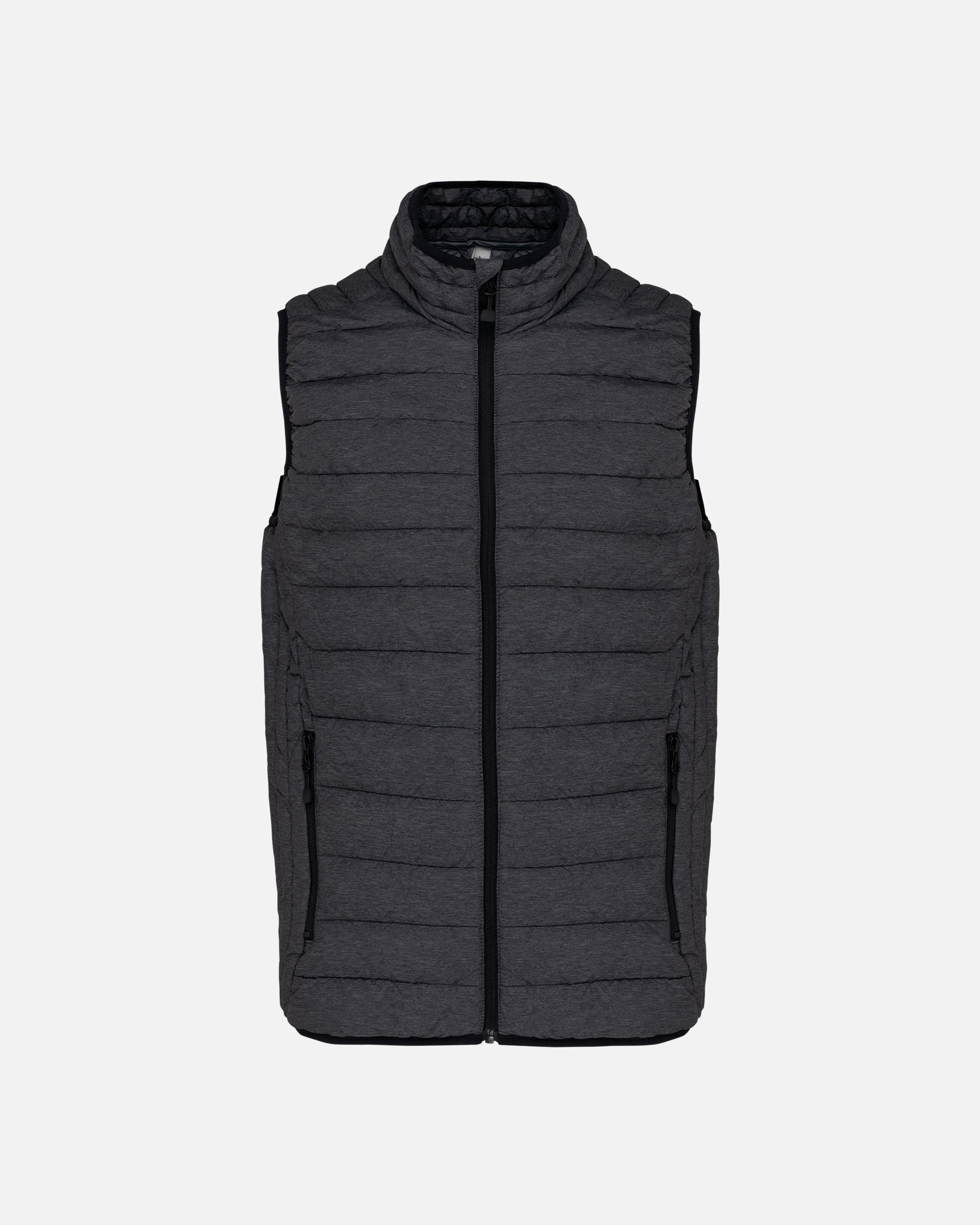 Leichte Herren Steppweste Charcoal Melange von VIVID