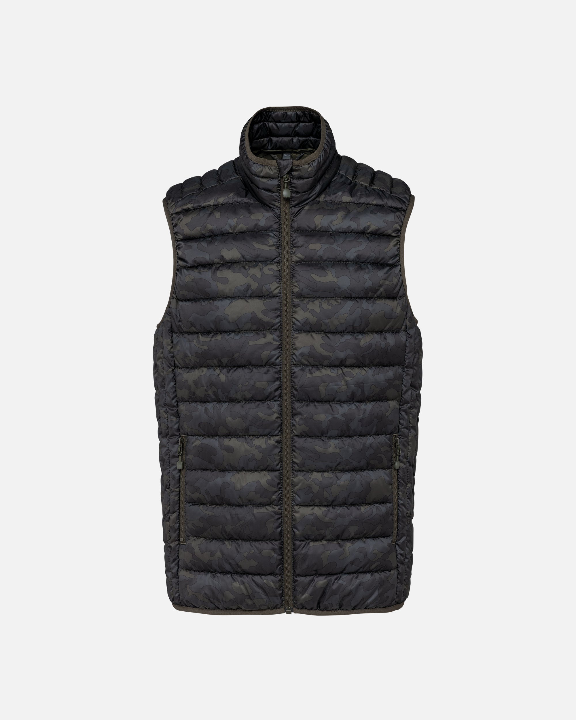Leichte Herren Steppweste Jungle Camo von VIVID