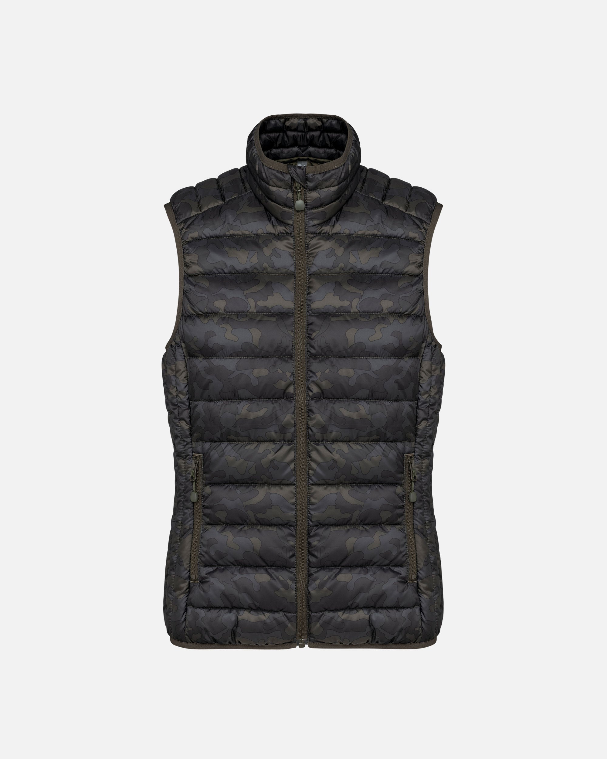 Leichte Damen Steppweste Jungle Camo von VIVID