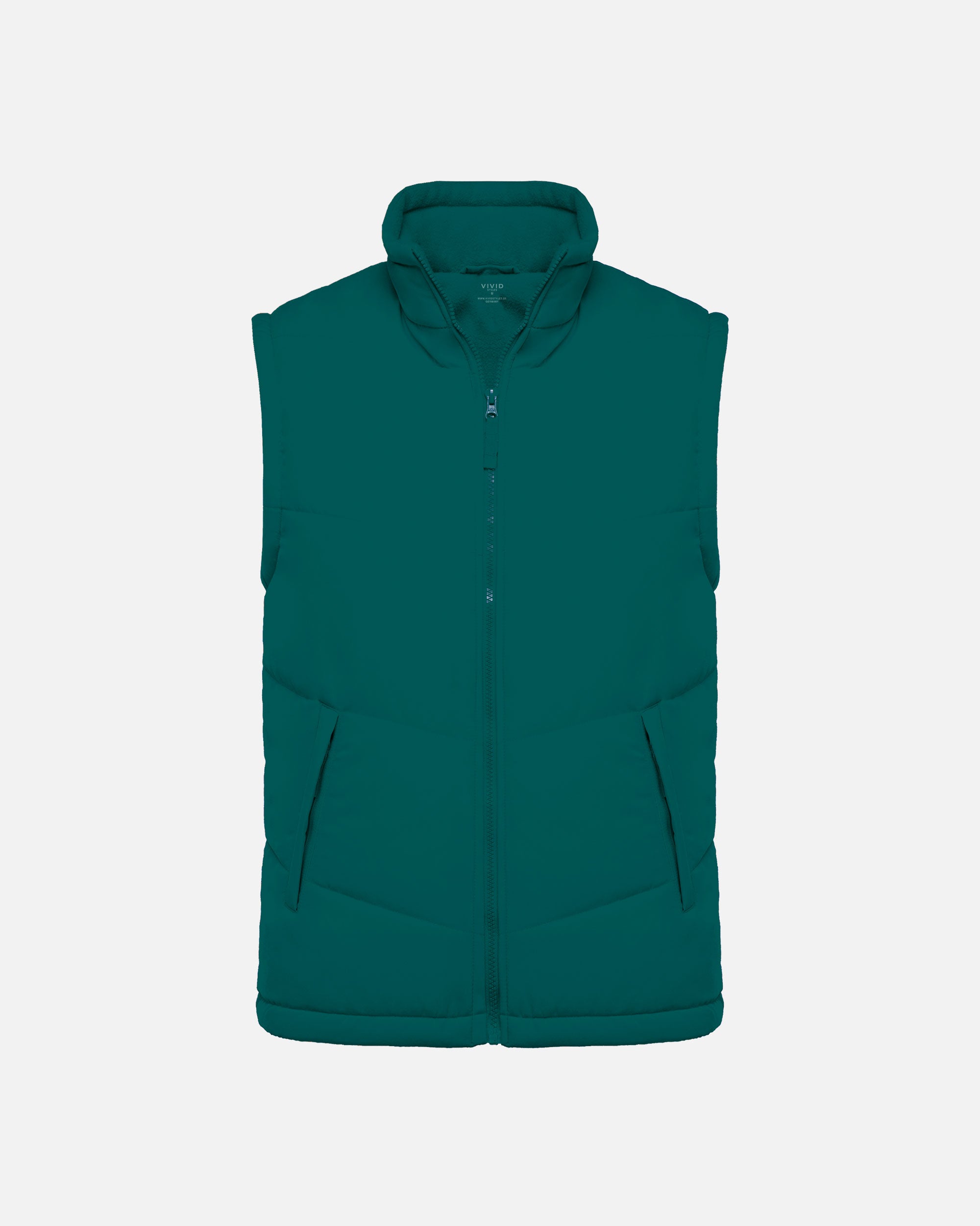 Unisex Fleece Weste Dark Green von VIVID