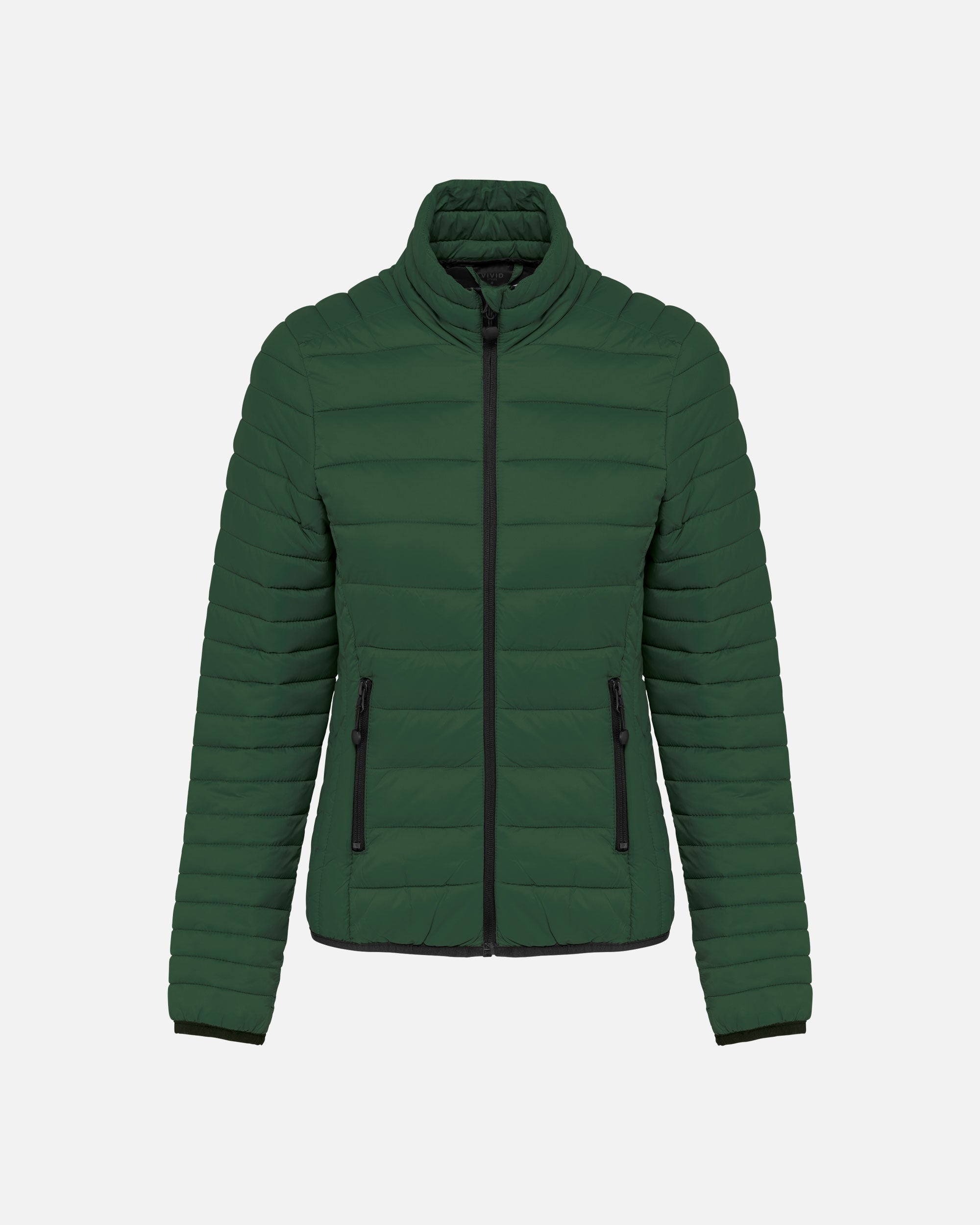 Leichte Damen Steppjacke Forest Green von VIVID