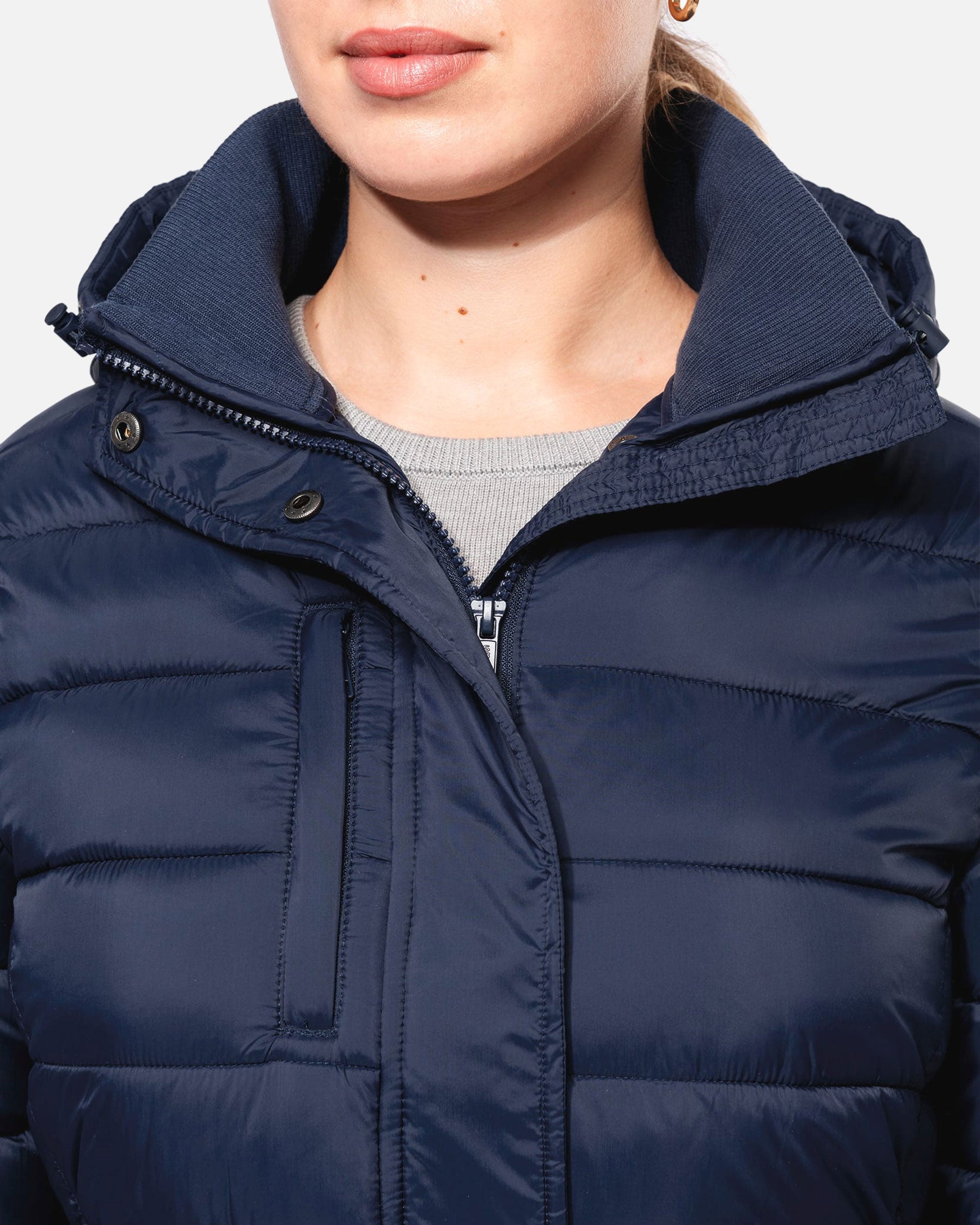 Leichte Damen Parka Jacke mit Kapuze von VIVID