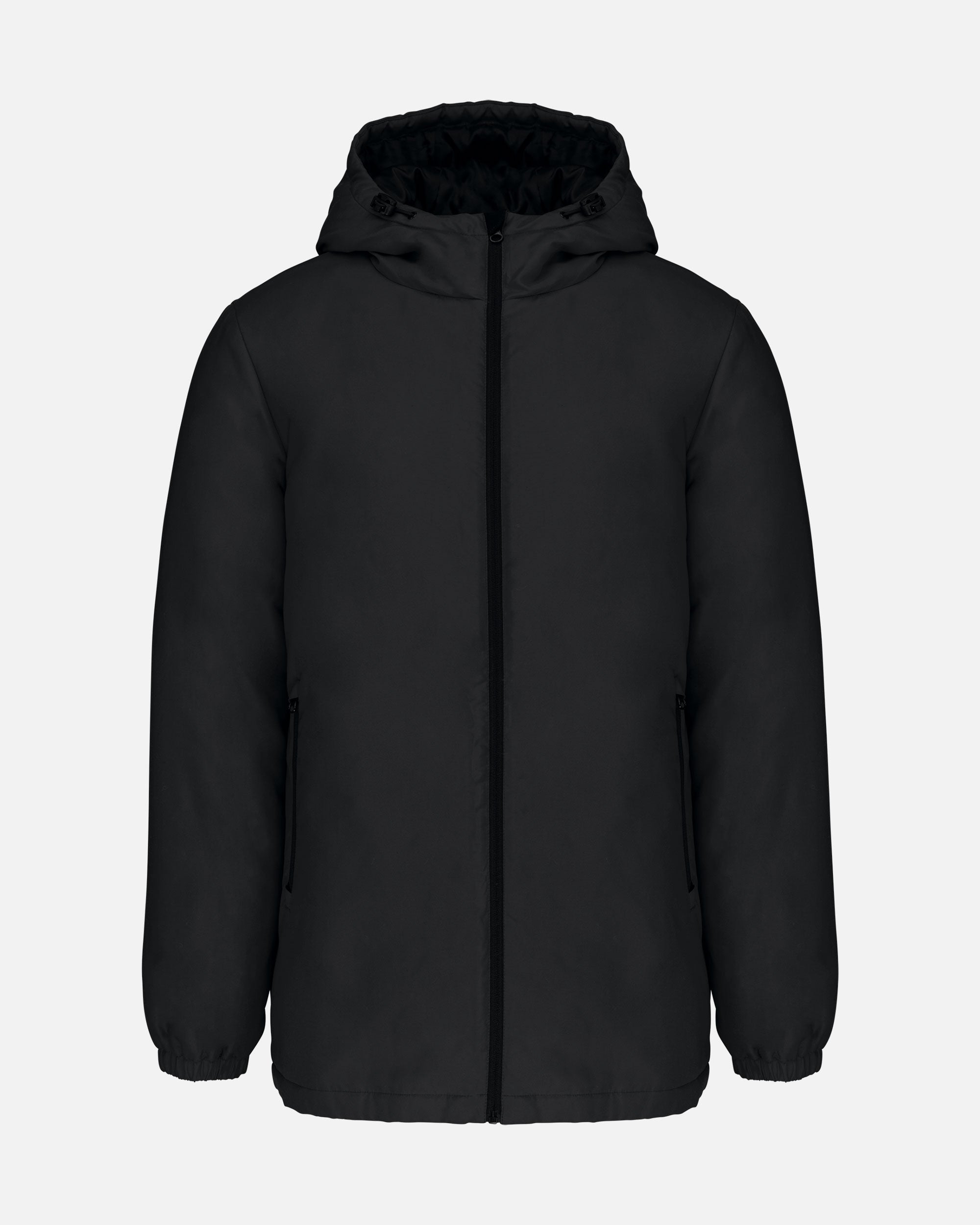 Unisex Parka Jacke mit Kapuze Black von VIVID