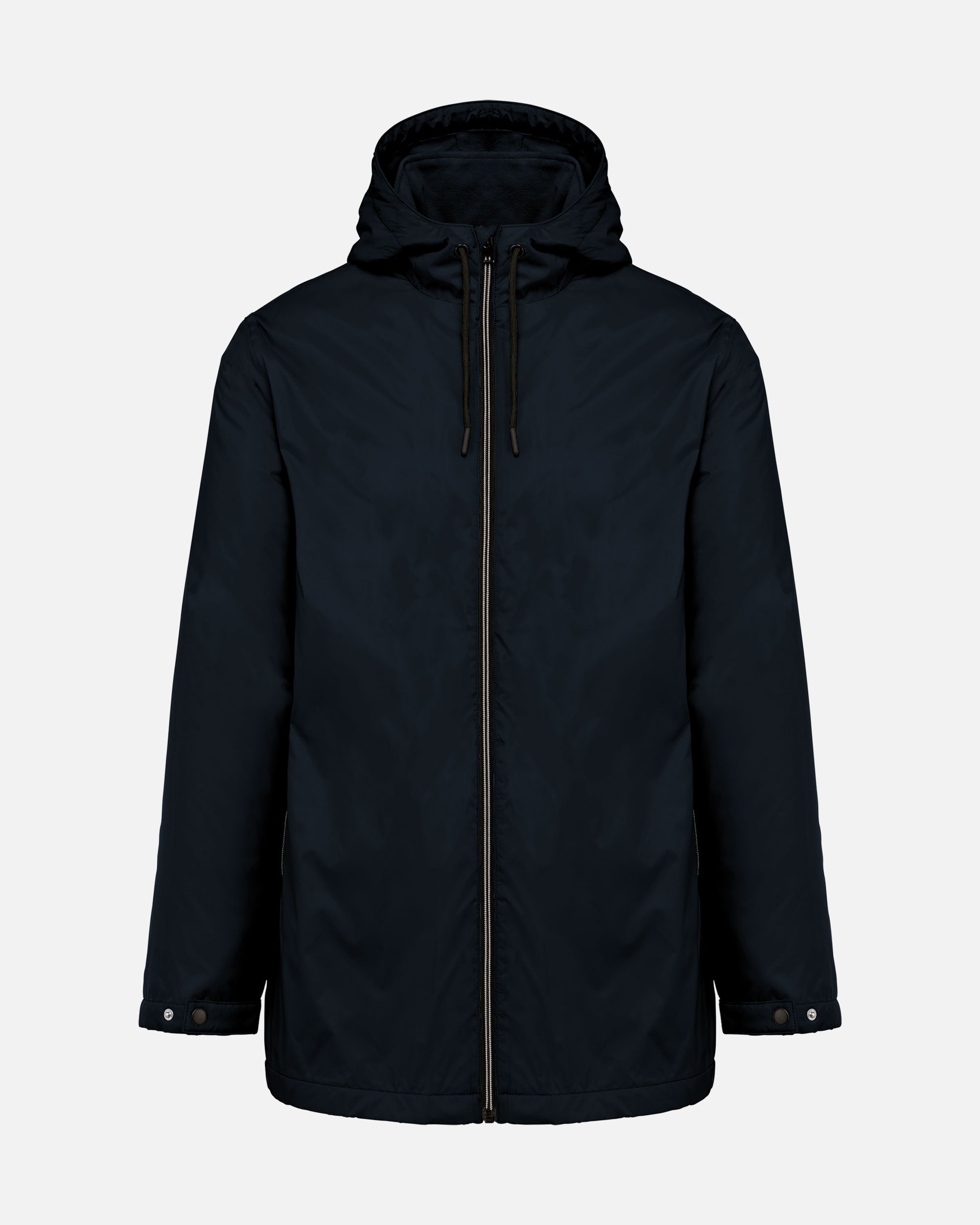 Gefütterte Unisex Jacke mit Kapuze Navy Blue von VIVID