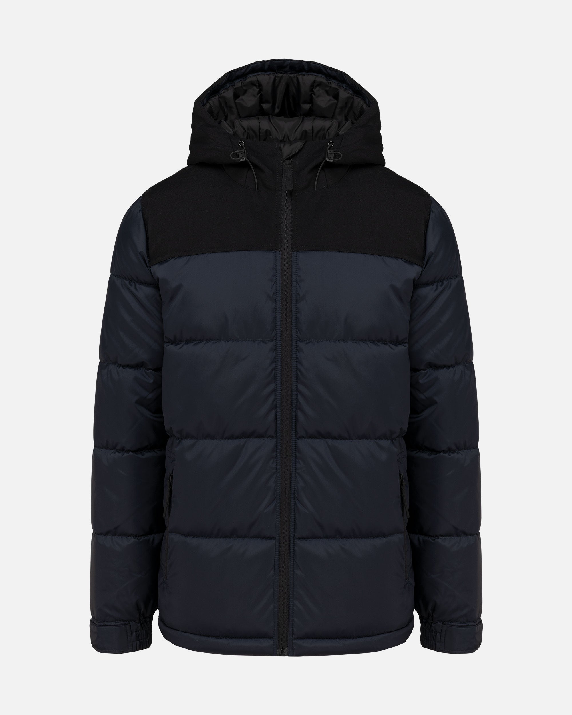 Unisex Steppparka Jacke mit Kapuze Navy Blue-Black von VIVID