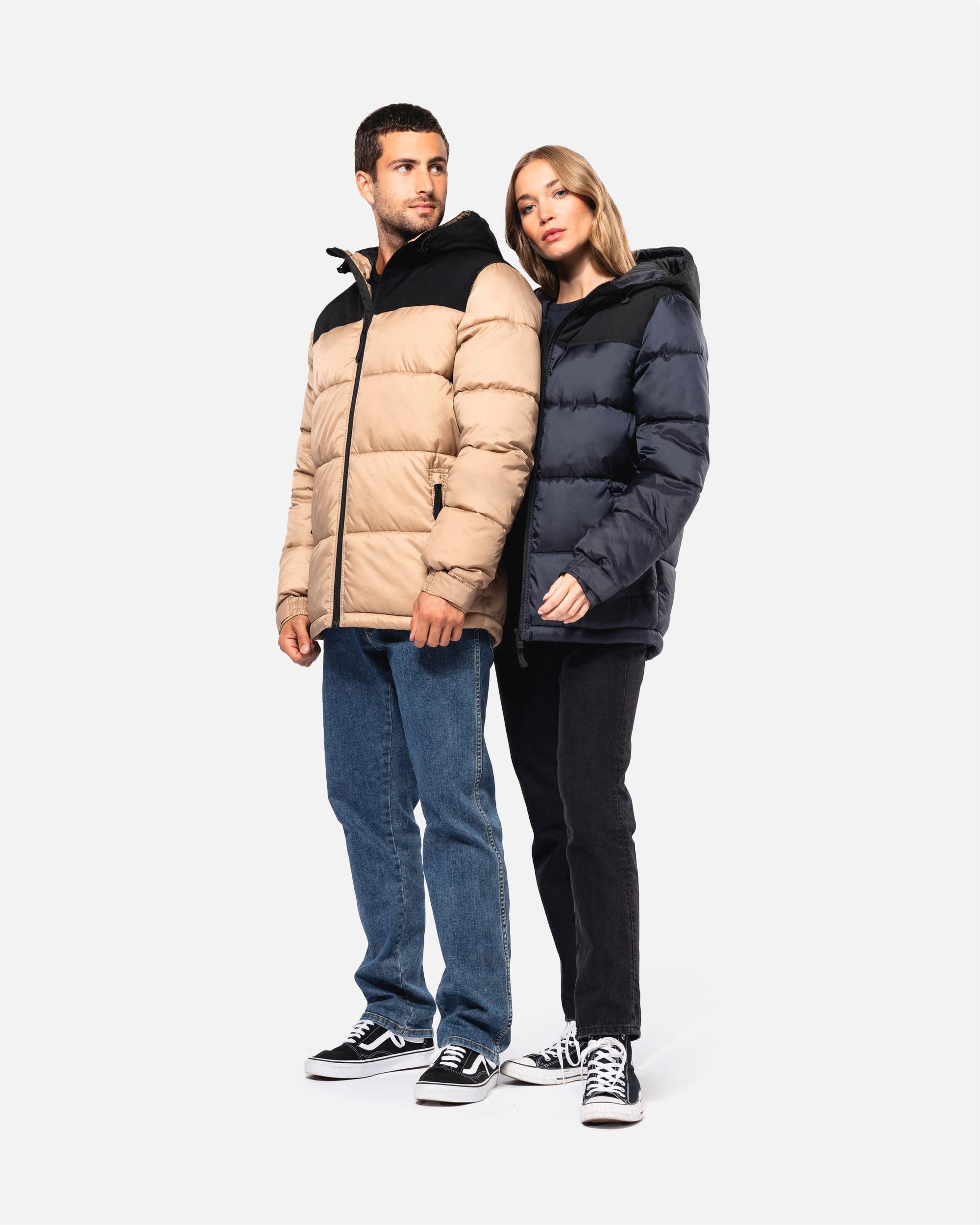 Unisex Steppparka Jacke mit Kapuze von VIVID