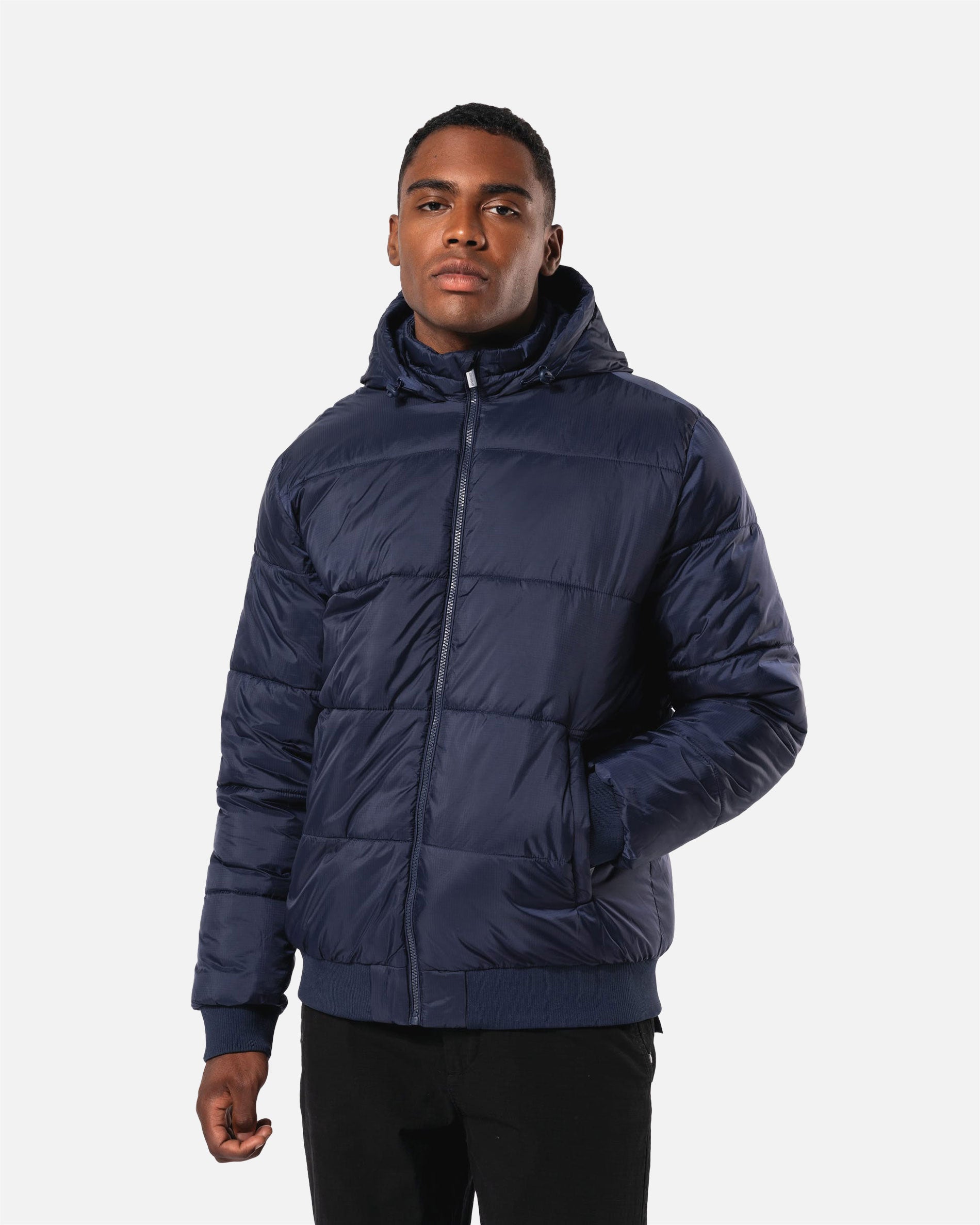 Unisex Ripstop Jacke mit Kapuze Navy Blue von VIVID