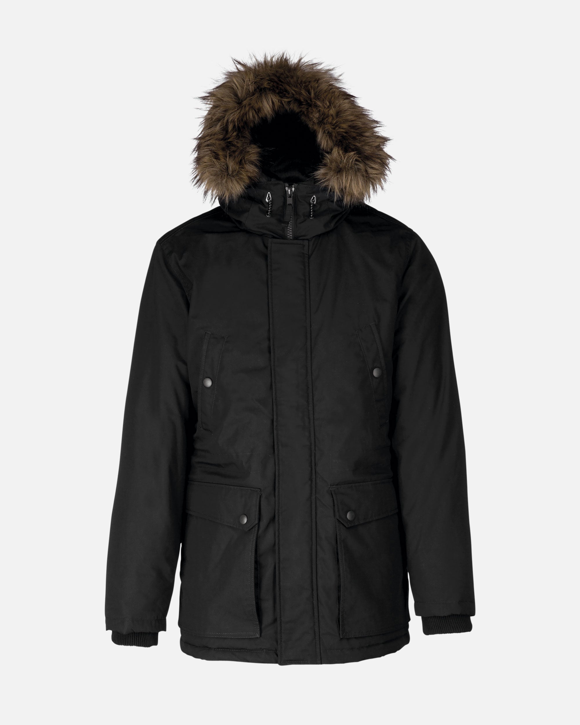 Herren Winter Parka Jacke Black von VIVID