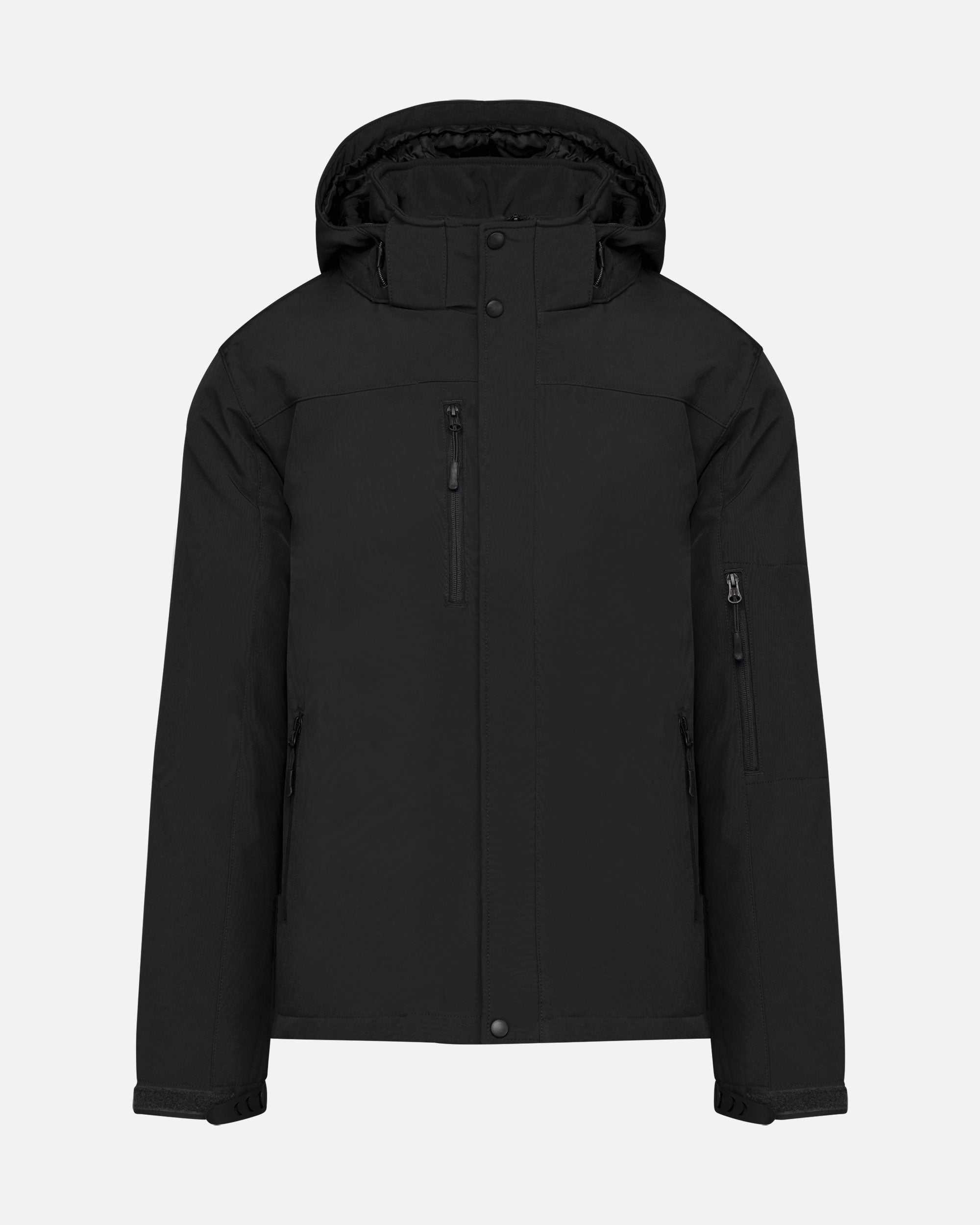 Herren Softshell Jacke 2.0 mit abnehmbarer Kapuze Black von VIVID