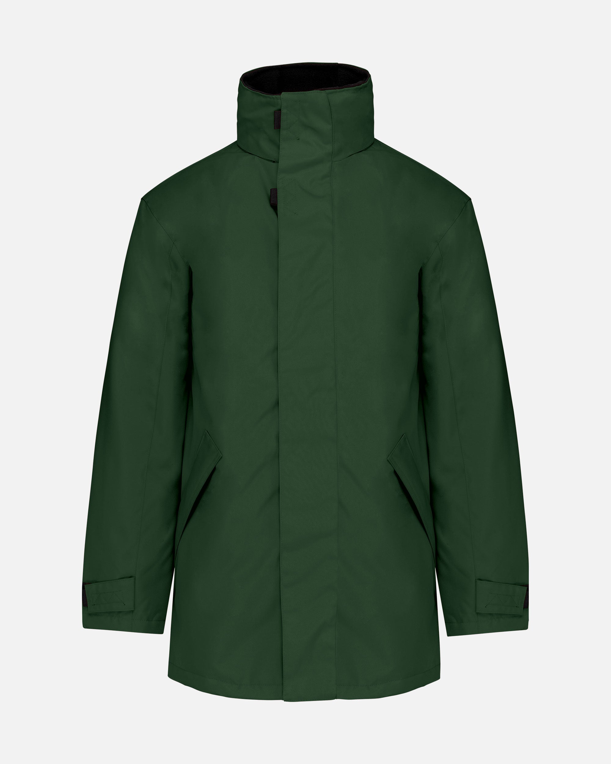 Herren Parka Jacke mit abnehmbarer Kapuze Forest Green von VIVID