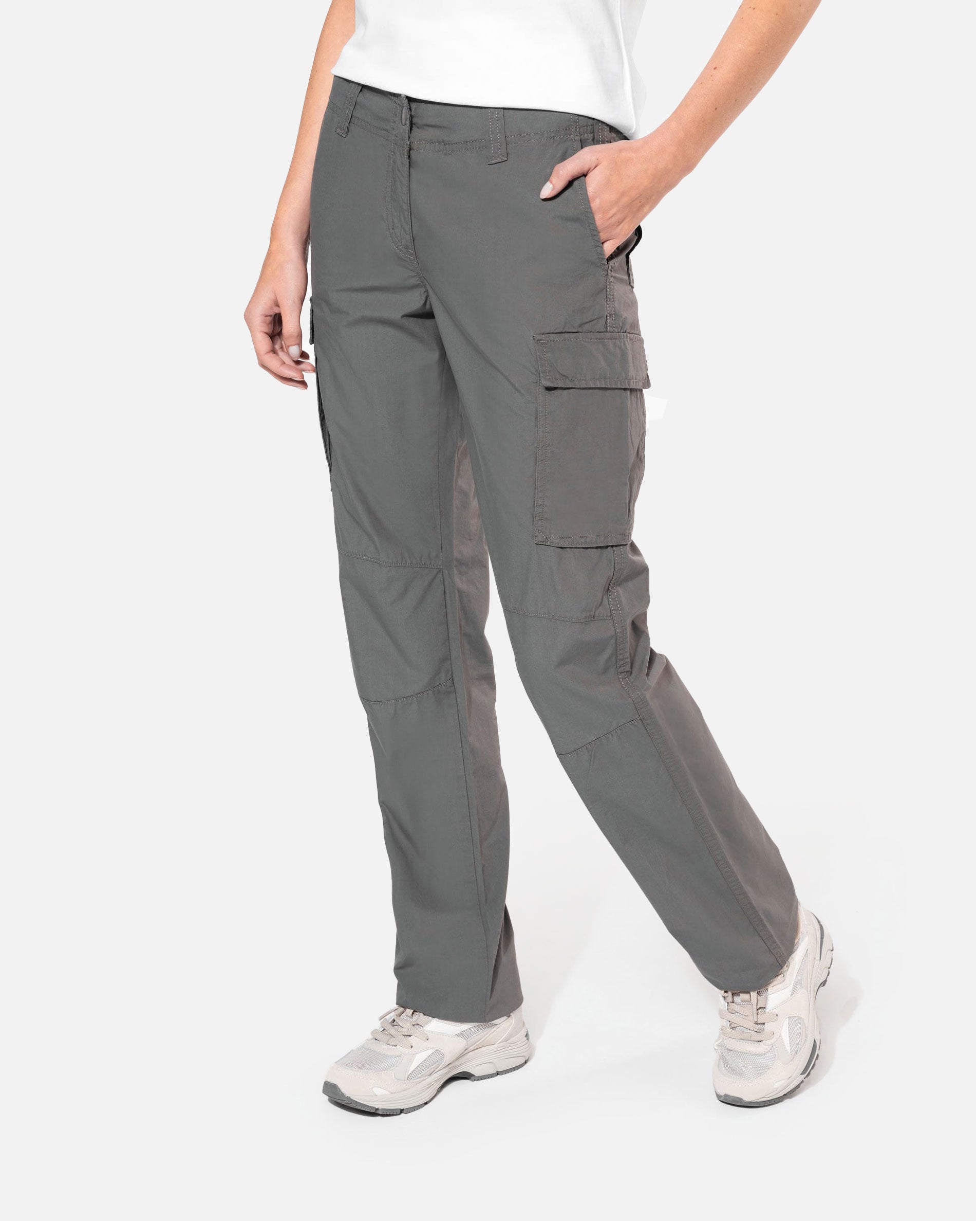 Leichte Damen Cargo Hose Charcoal von VIVID
