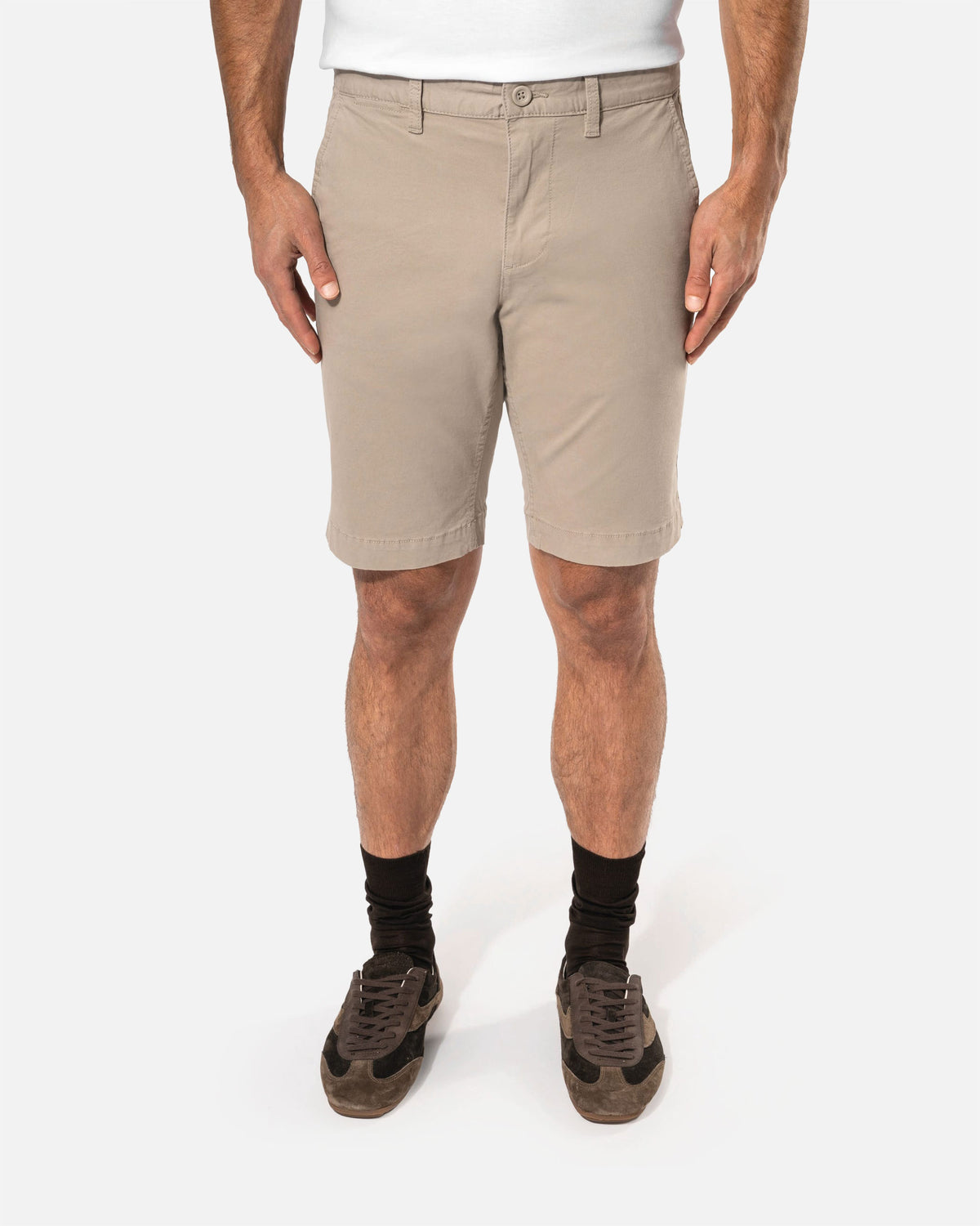 Herren Chino Bermuda Shorts Light Beige von VIVID