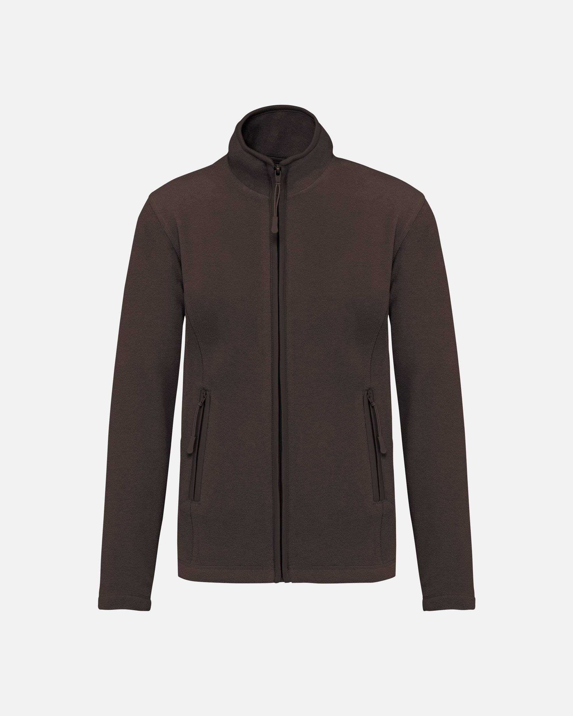 Damen Mikrofleece Jacke Chocolate Brown von VIVID