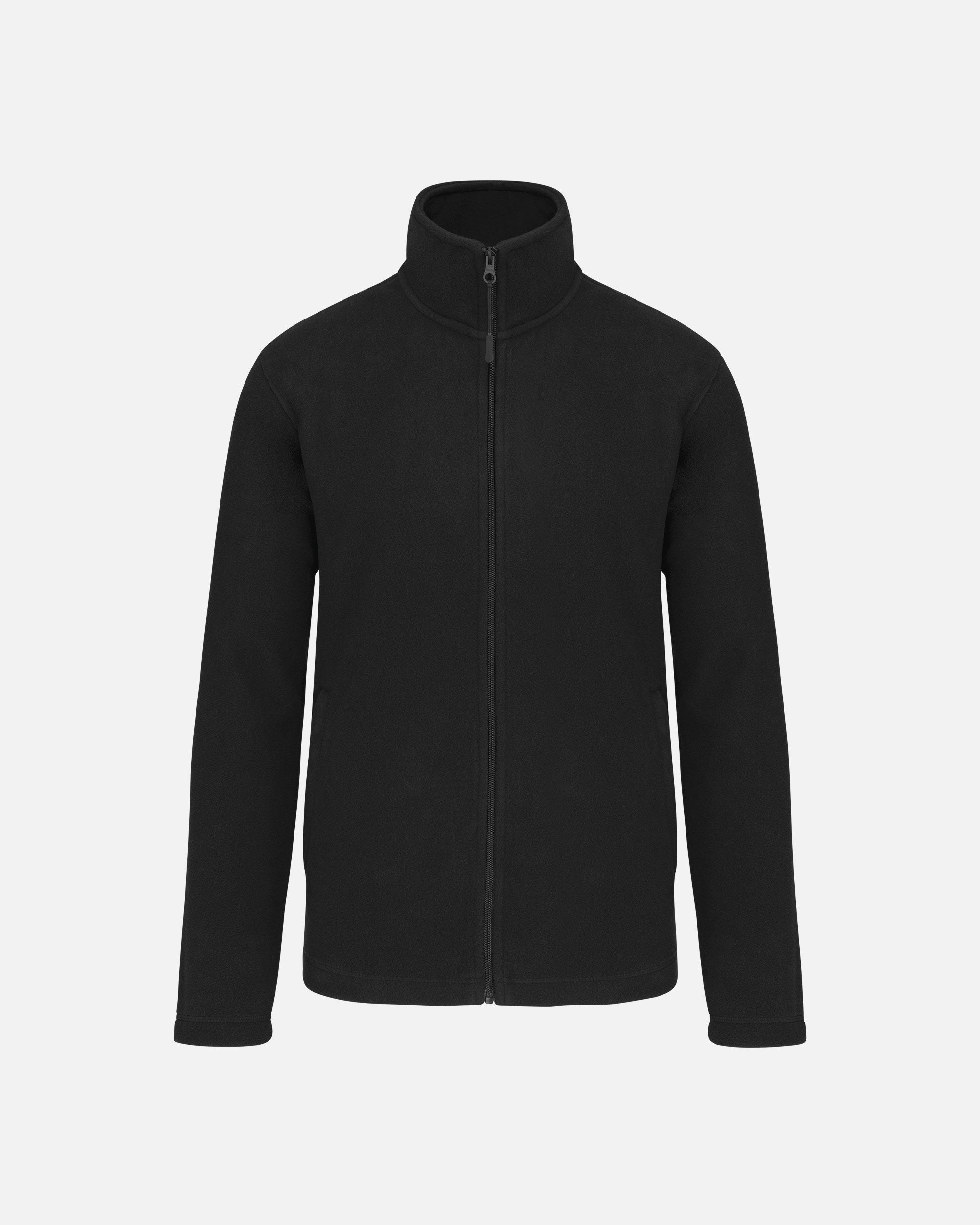 Klassische Unisex Mikrofleece Jacke Black von VIVID