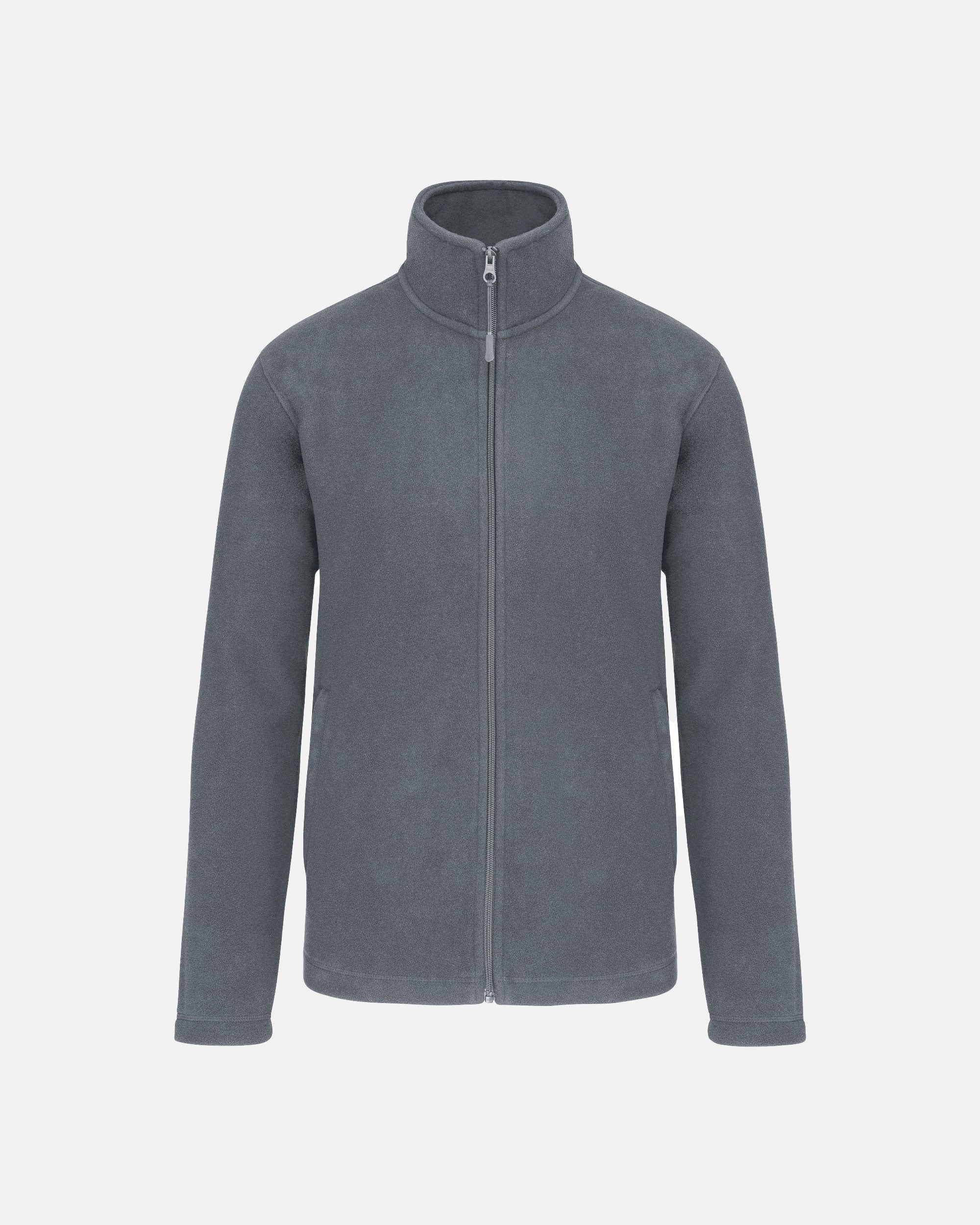 Klassische Unisex Mikrofleece Jacke Grey von VIVID