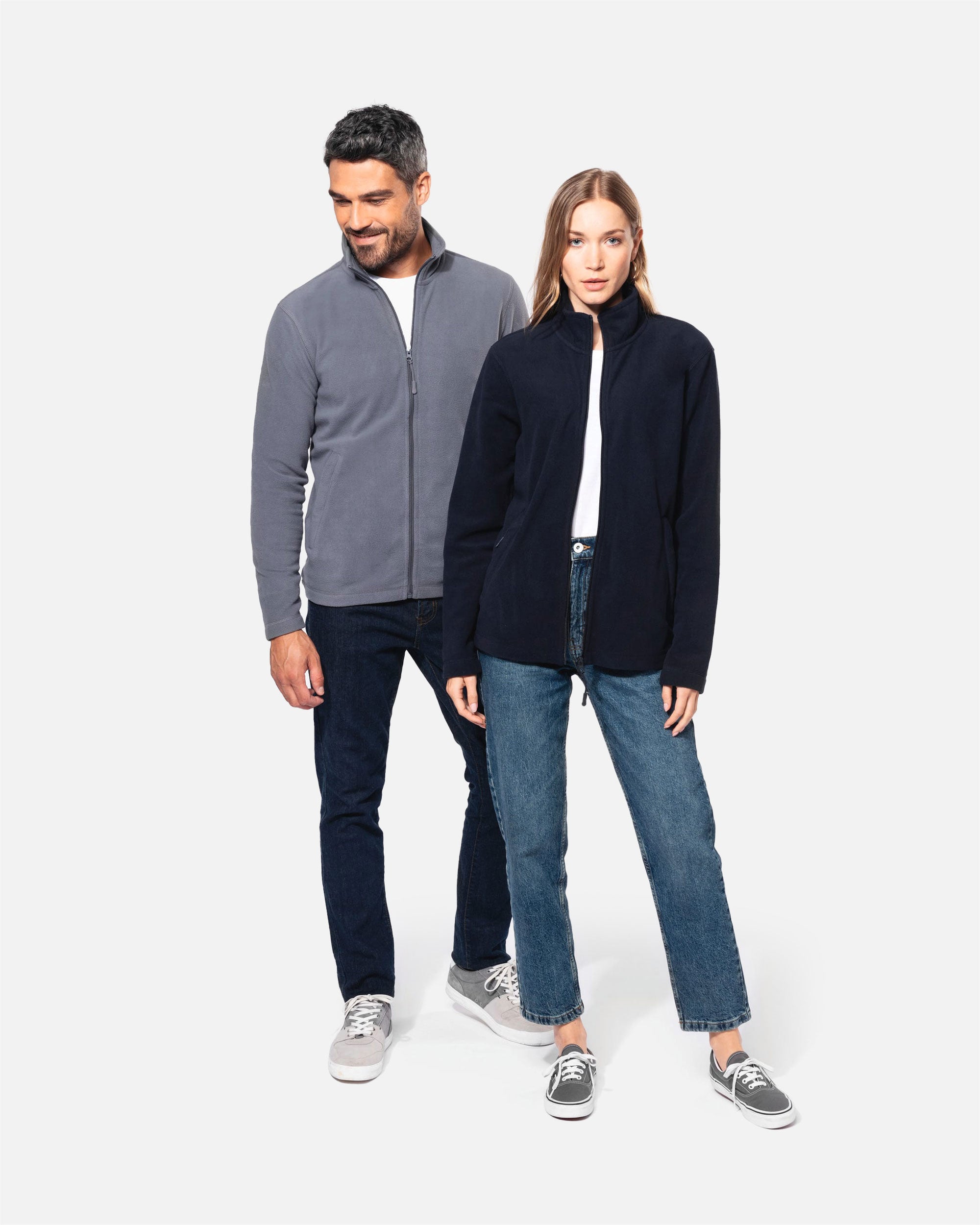 Klassische Unisex Mikrofleece Jacke von VIVID