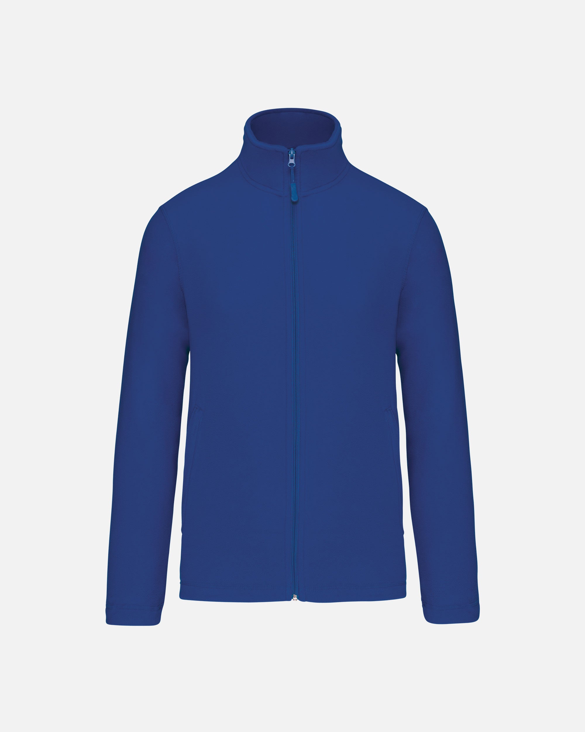 Klassische Unisex Mikrofleece Jacke Royal Blue von VIVID