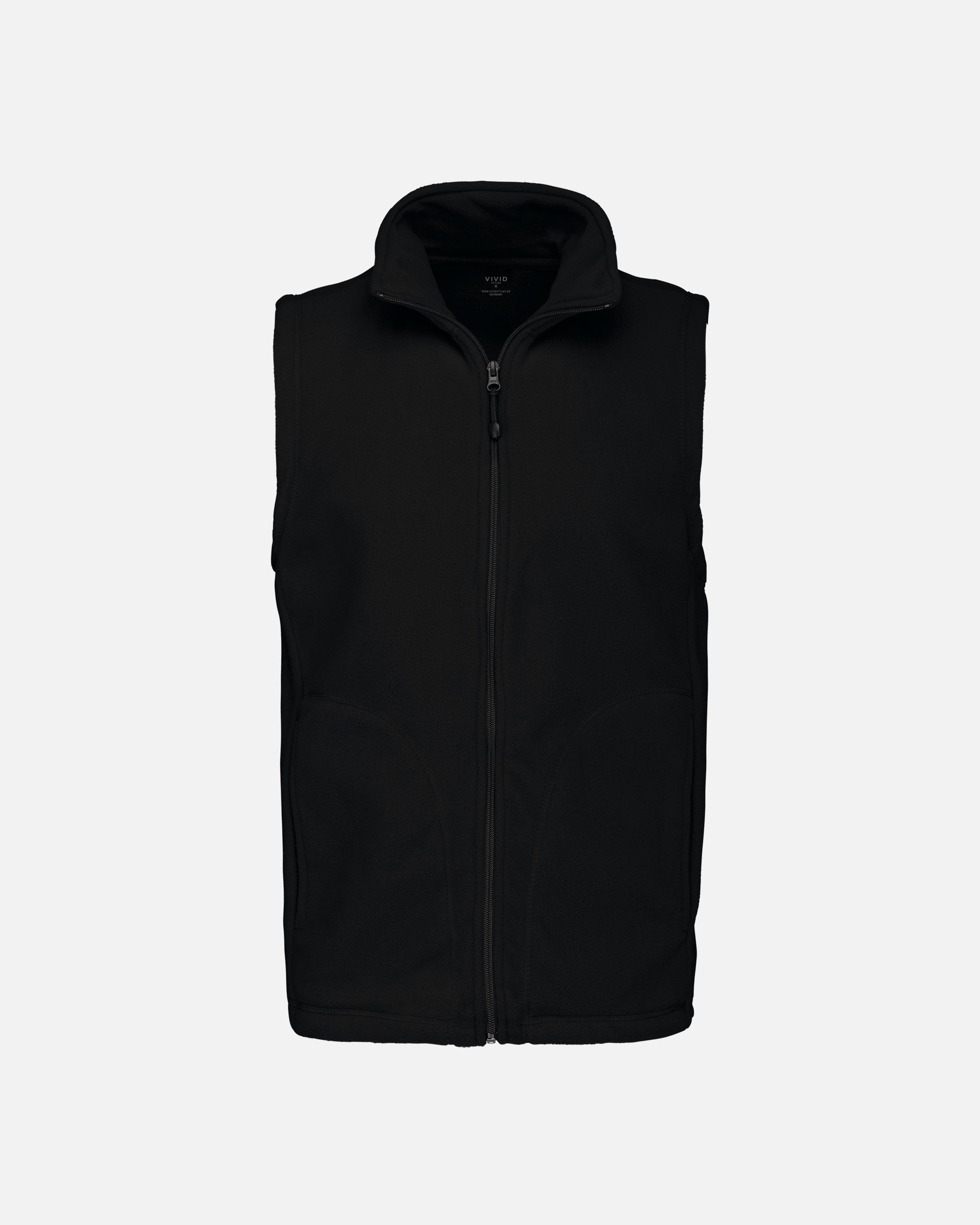 Herren Mikrofleece Weste Black von VIVID