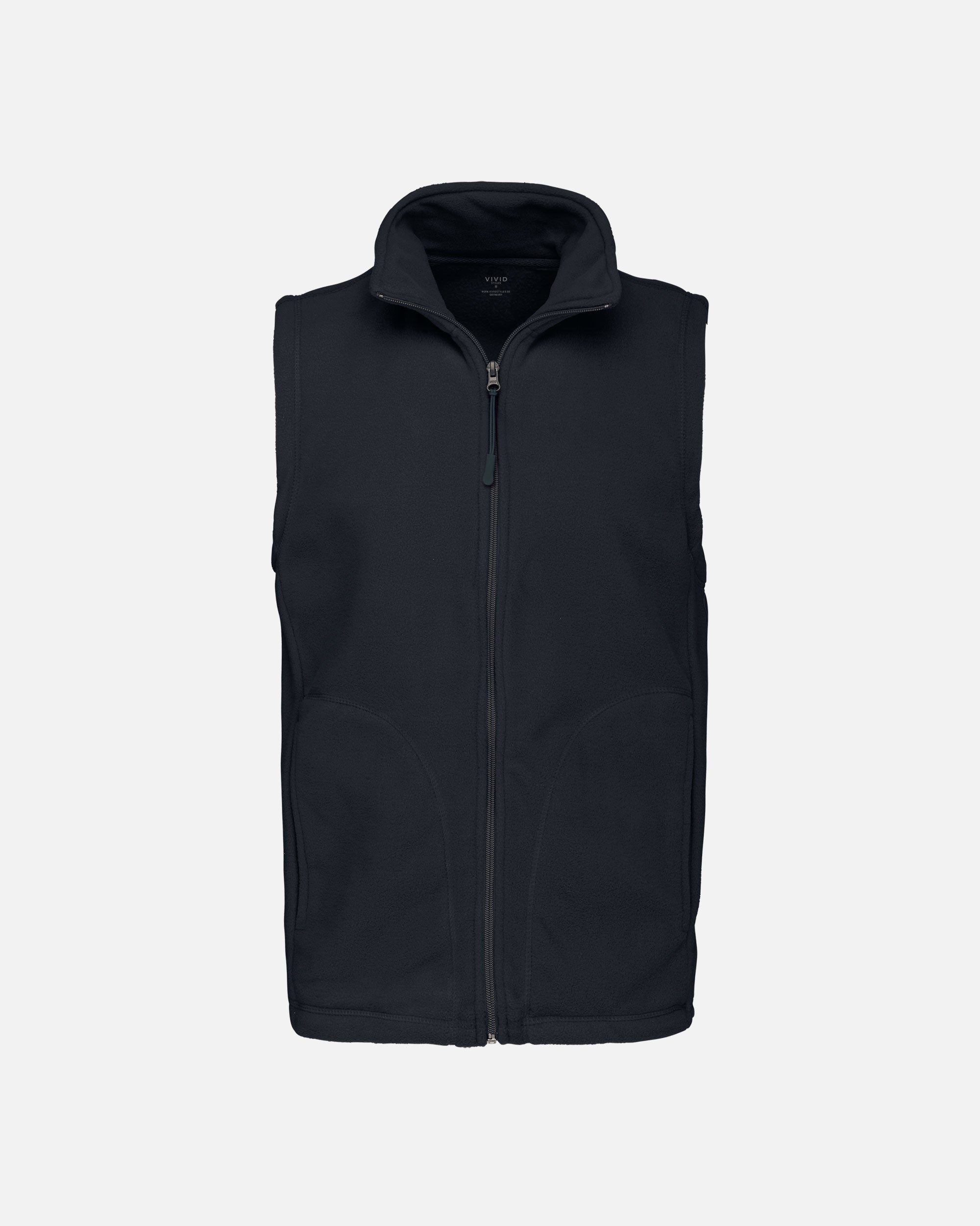 Herren Mikrofleece Weste Navy Blue von VIVID
