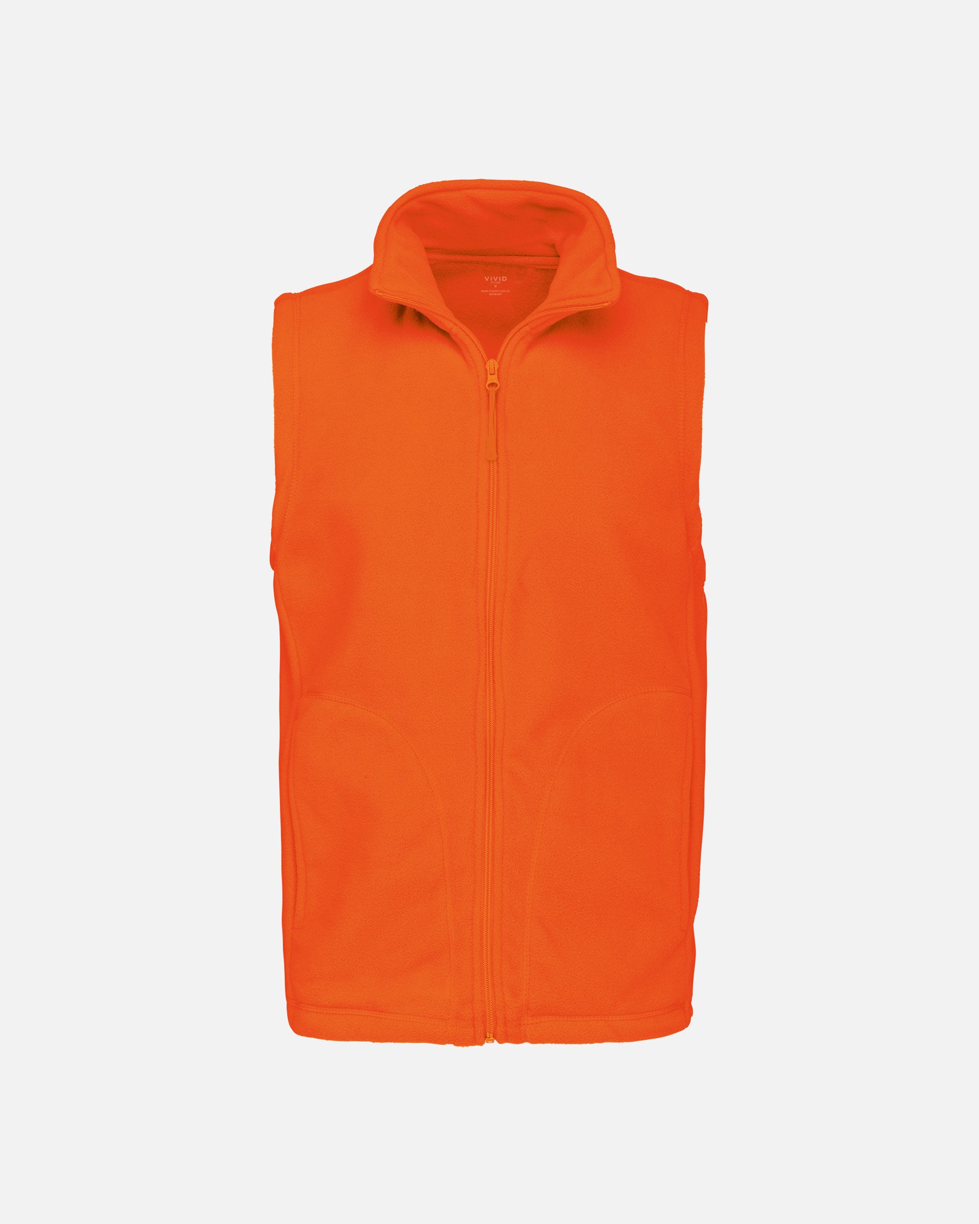 Herren Mikrofleece Weste Orange von VIVID