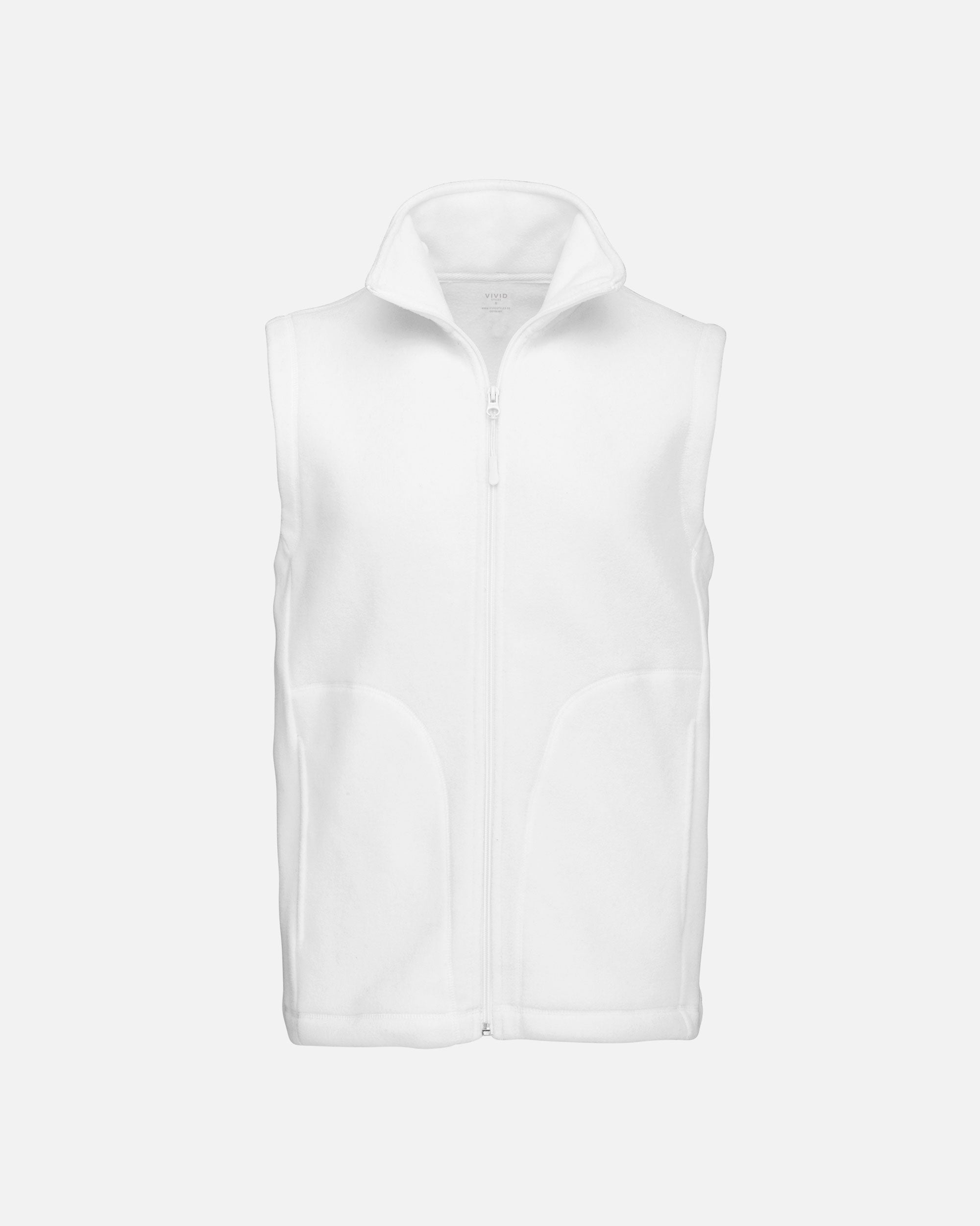 Herren Mikrofleece Weste White von VIVID