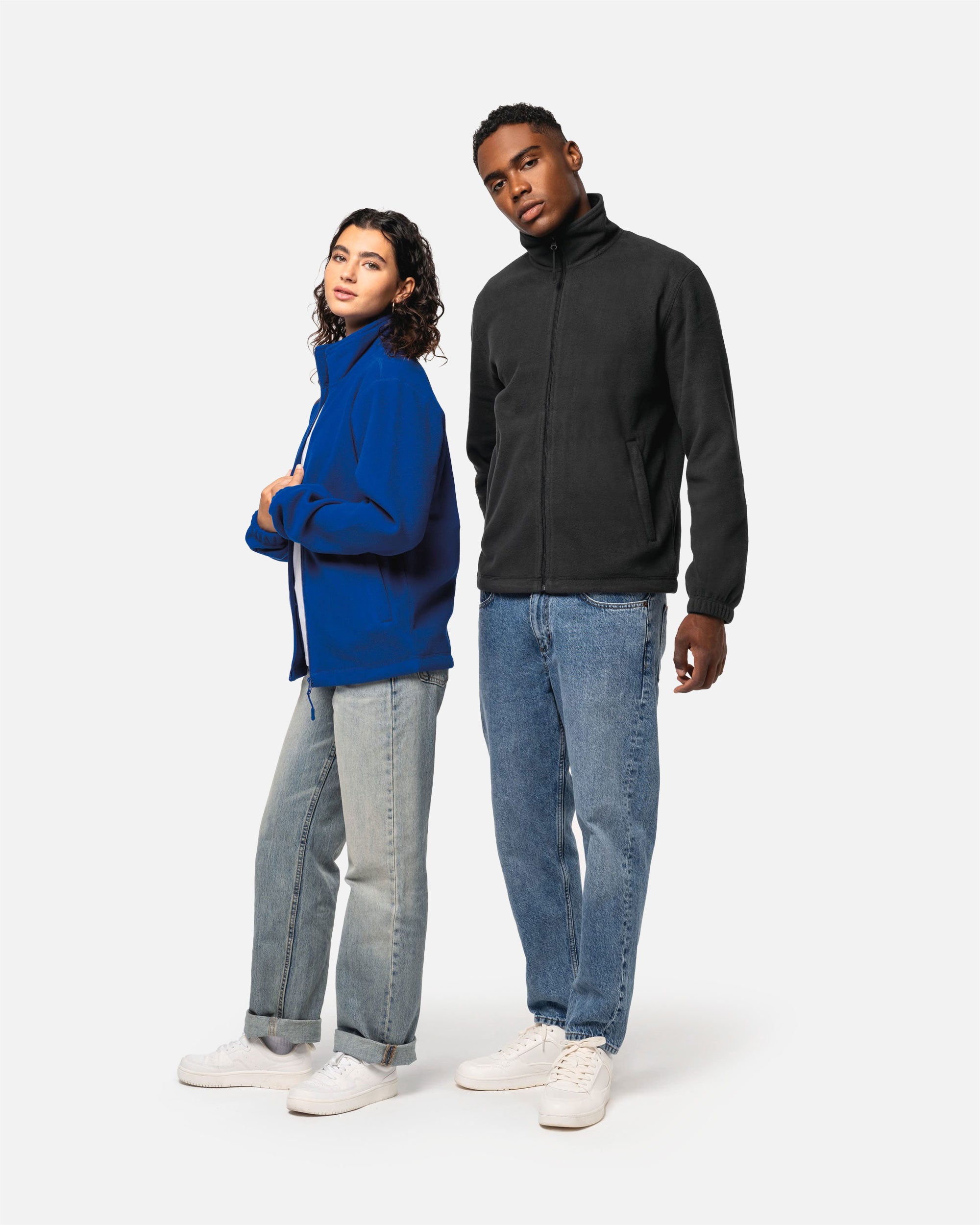 Unisex Mikrofleece Jacke mit elastischen Ärmelbündchen von VIVID