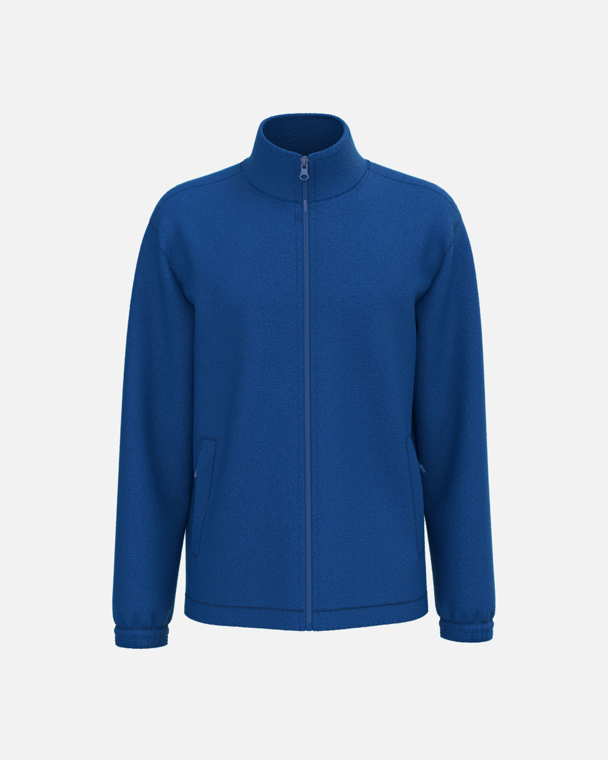 Unisex Mikrofleece Jacke mit elastischen Ärmelbündchen Royal Blue von VIVID