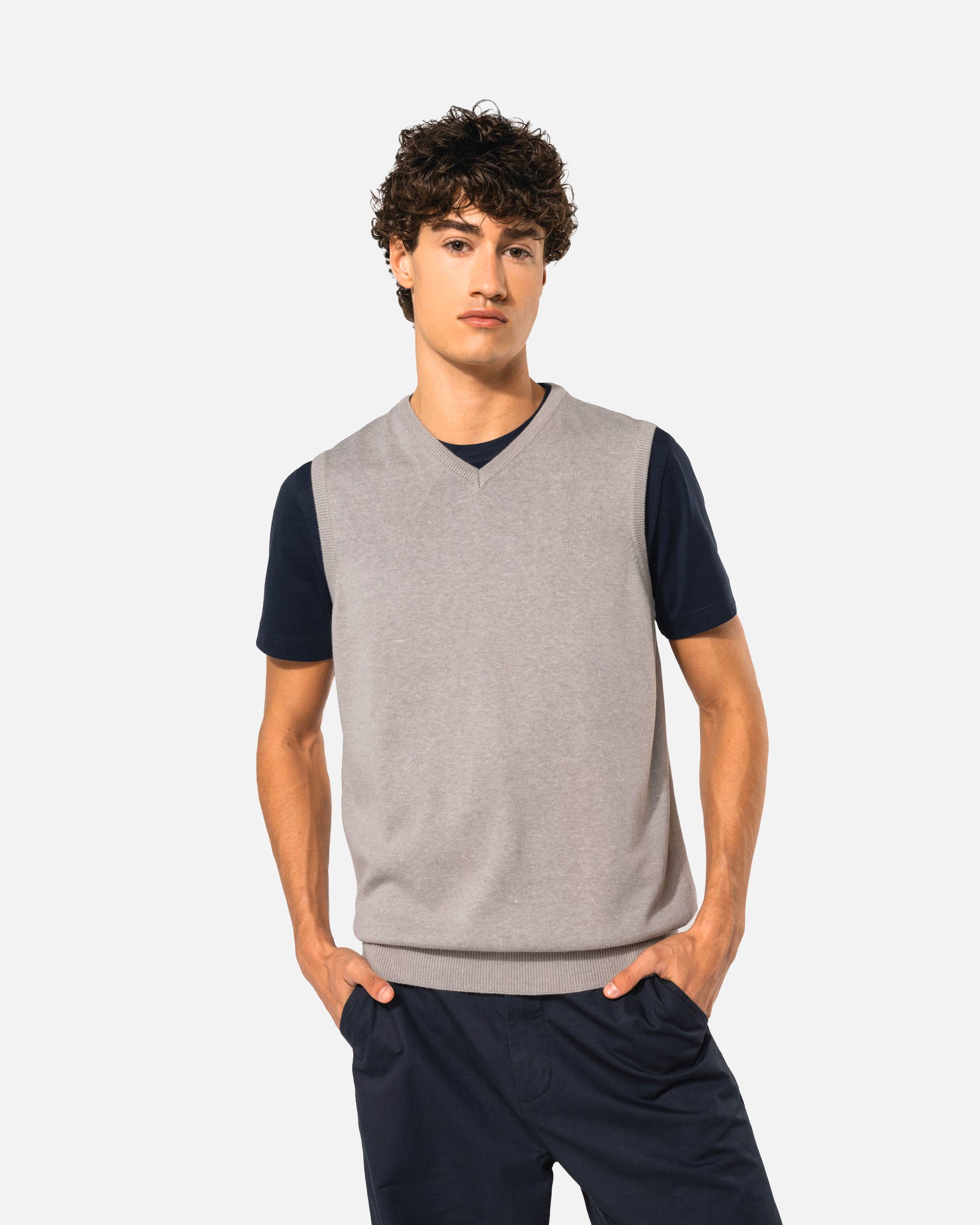 Herren Pullunder mit V-Ausschnitt