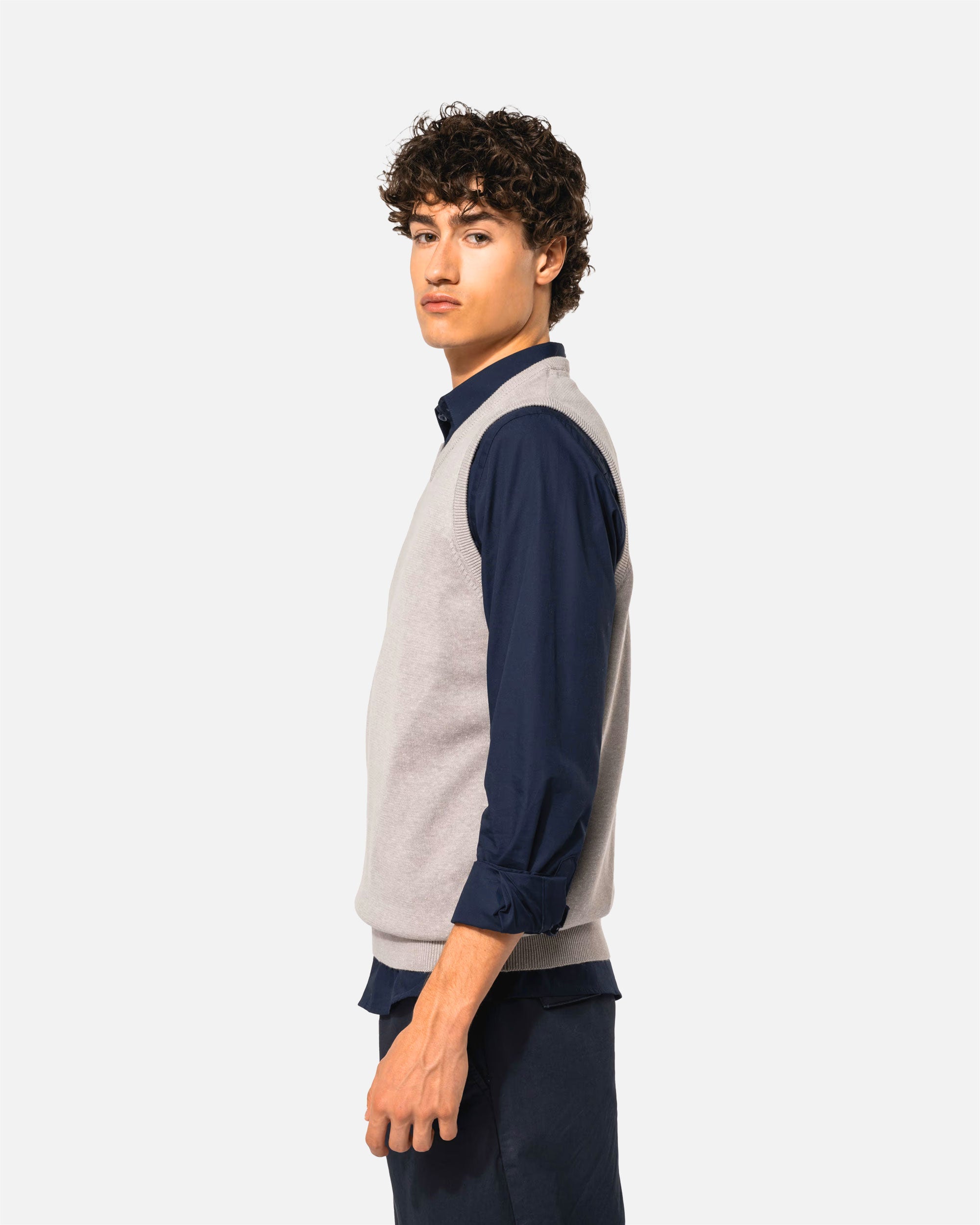 Herren Pullunder mit V-Ausschnitt