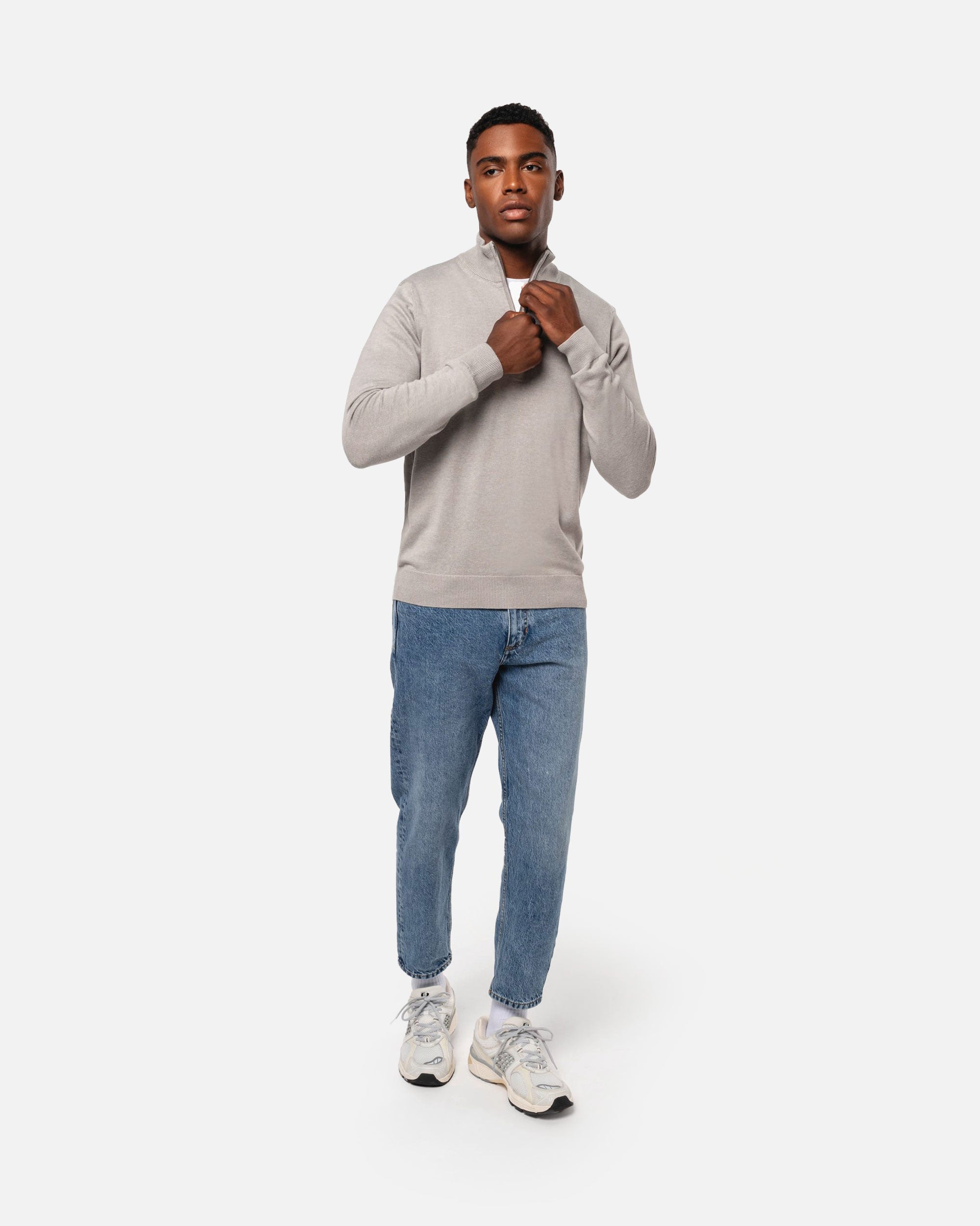 Herren Pullover mit 1/4-Reißverschluss von VIVID