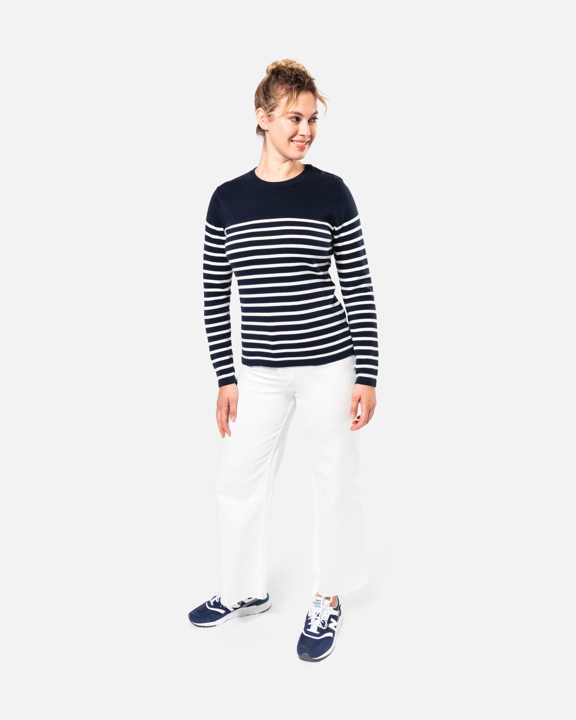 Damen Pullover im Marine-Look von VIVID