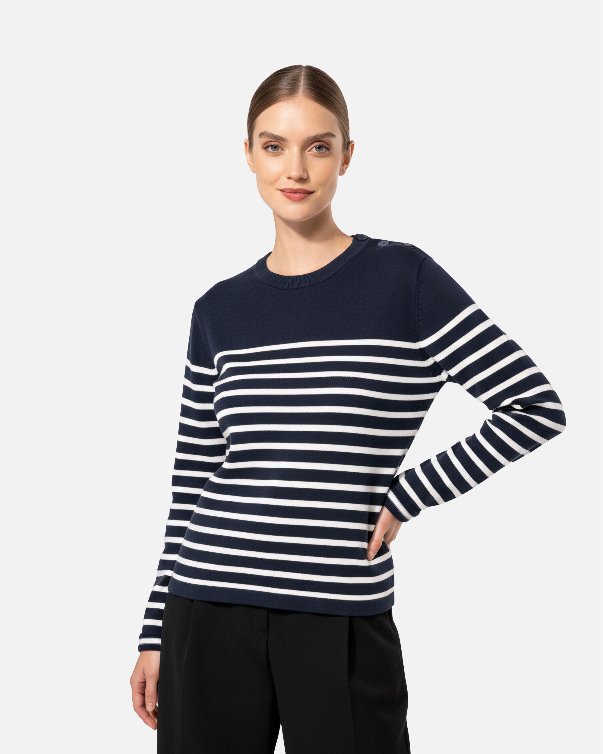 Damen Pullover im Marine-Look