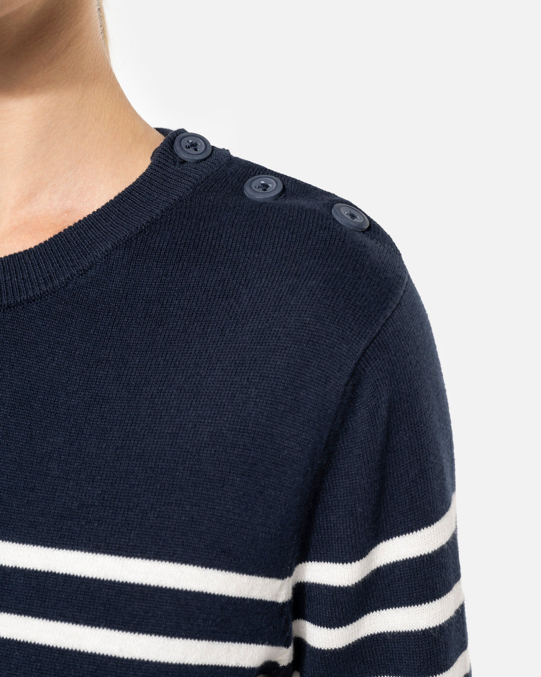 Damen Pullover im Marine-Look