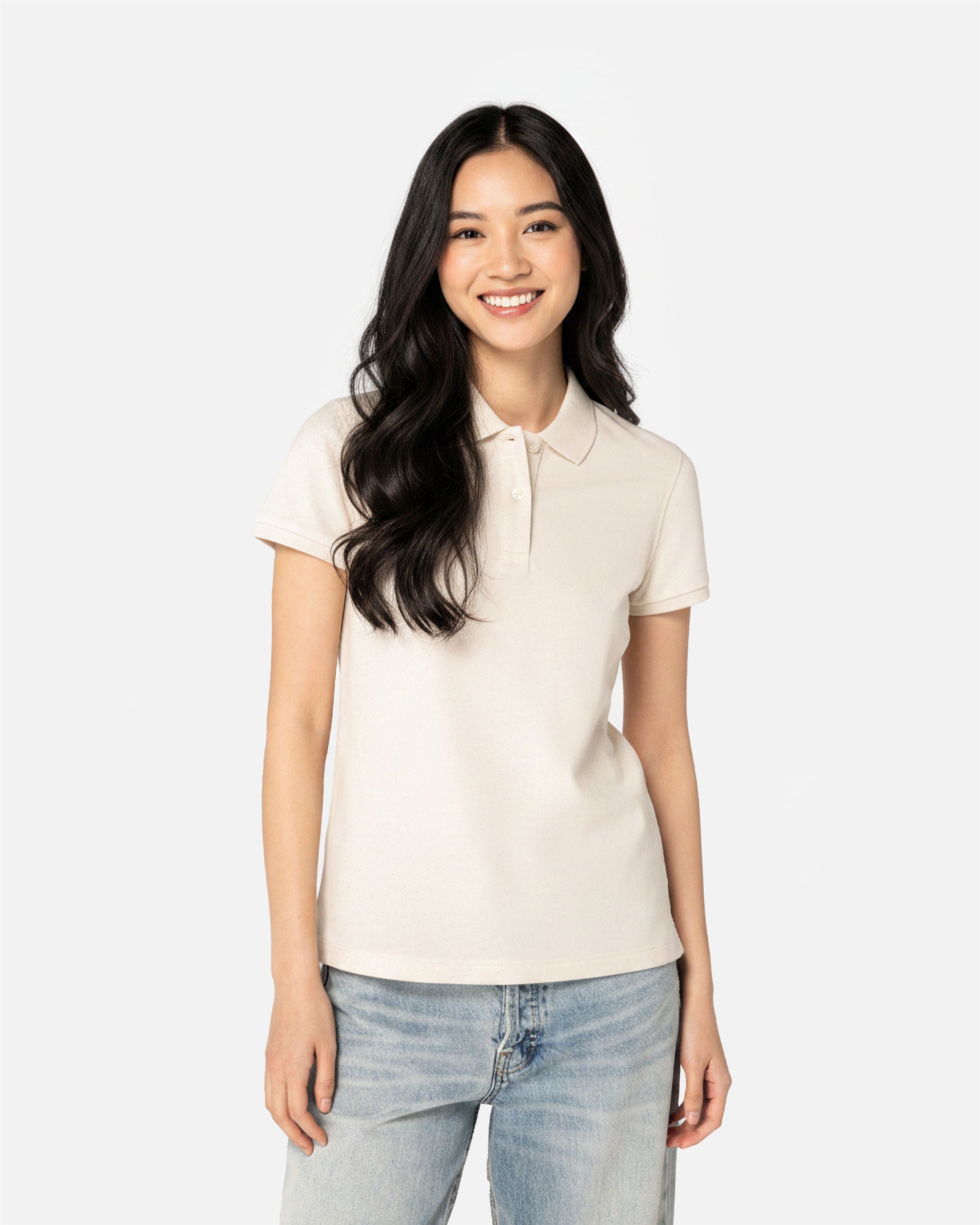 Schweres Damen Piqué Polo T-Shirt 3.0